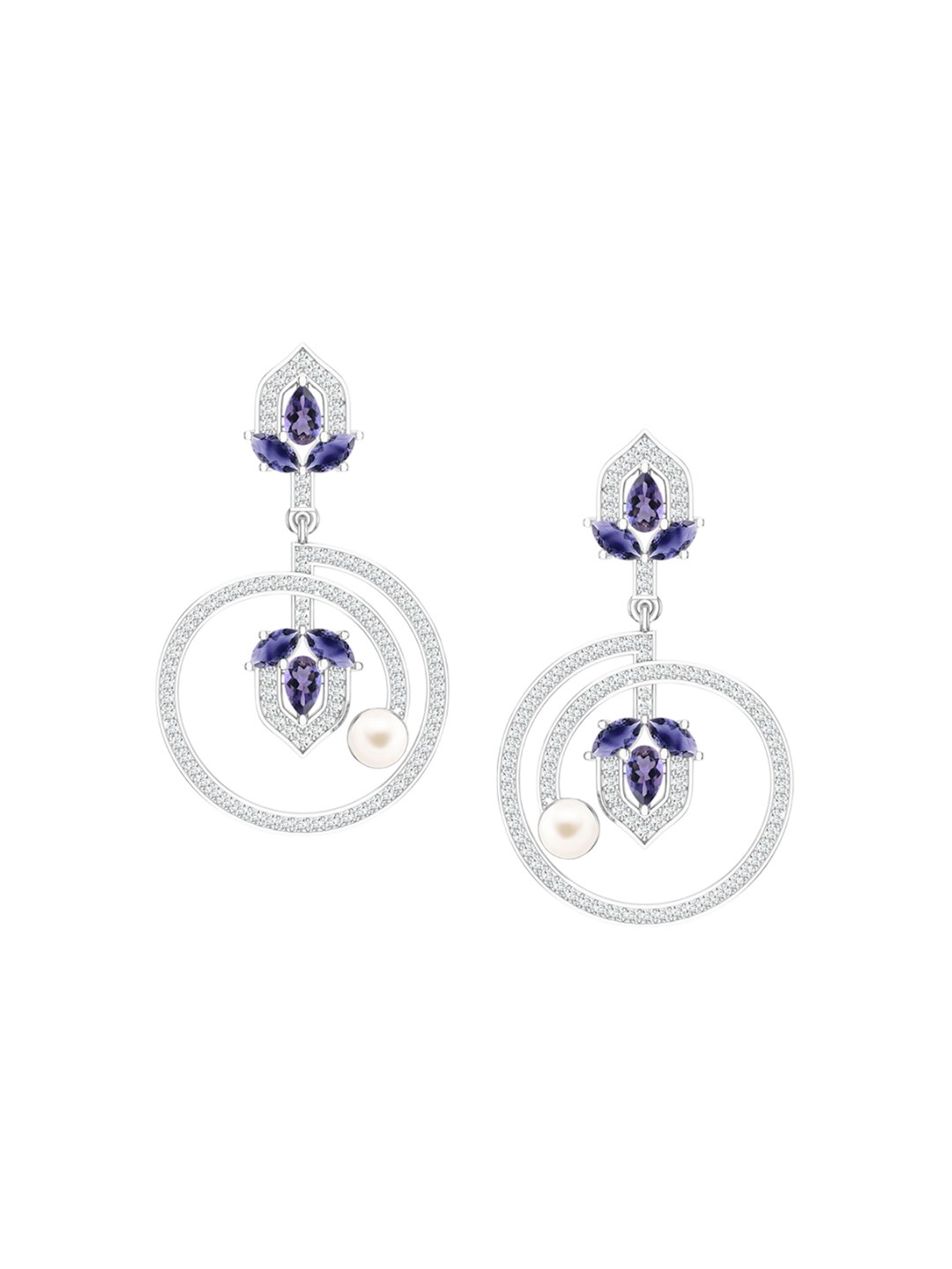 

Kicky And Perky 9.25 Sterling Silver Silver-Plated Classic Drop Earrings