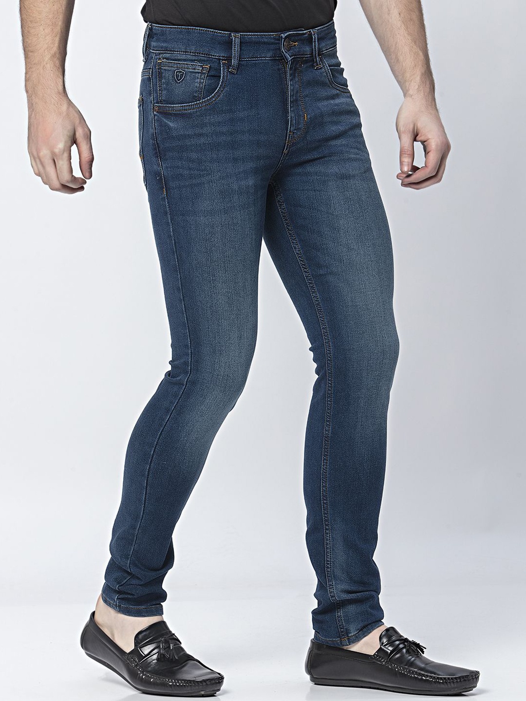 

Thinc Men Slim Fit Royal Enigma Slim Fit Stretchable Jeans, Blue