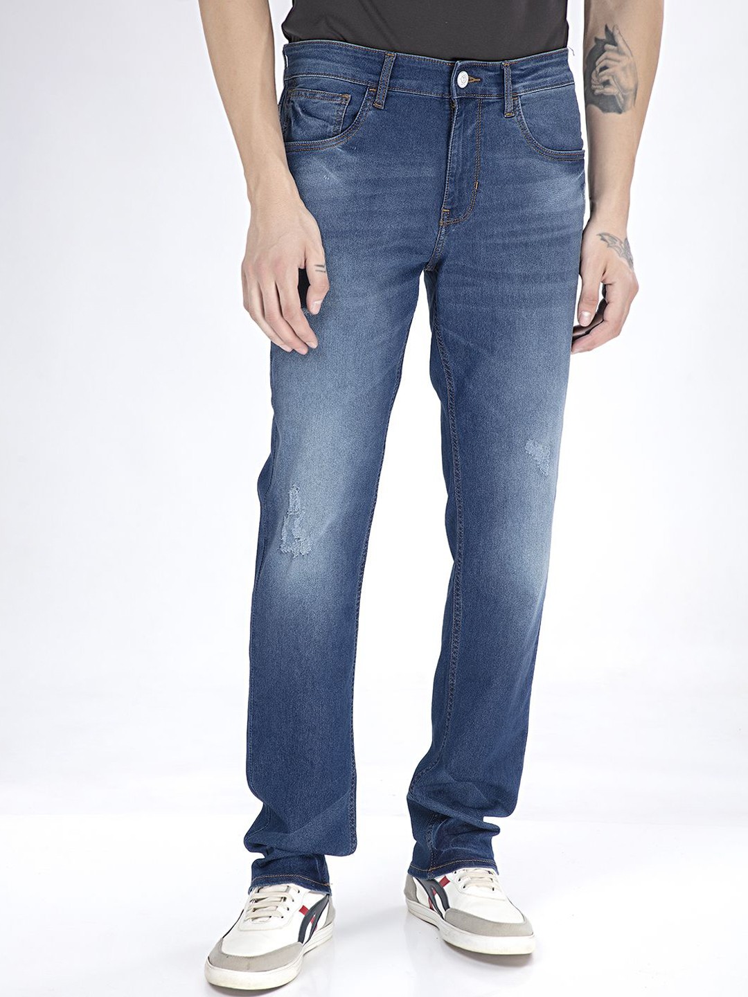 

Thinc Men Slim Fit Twilight Slim Fit Stretchable Jeans, Blue