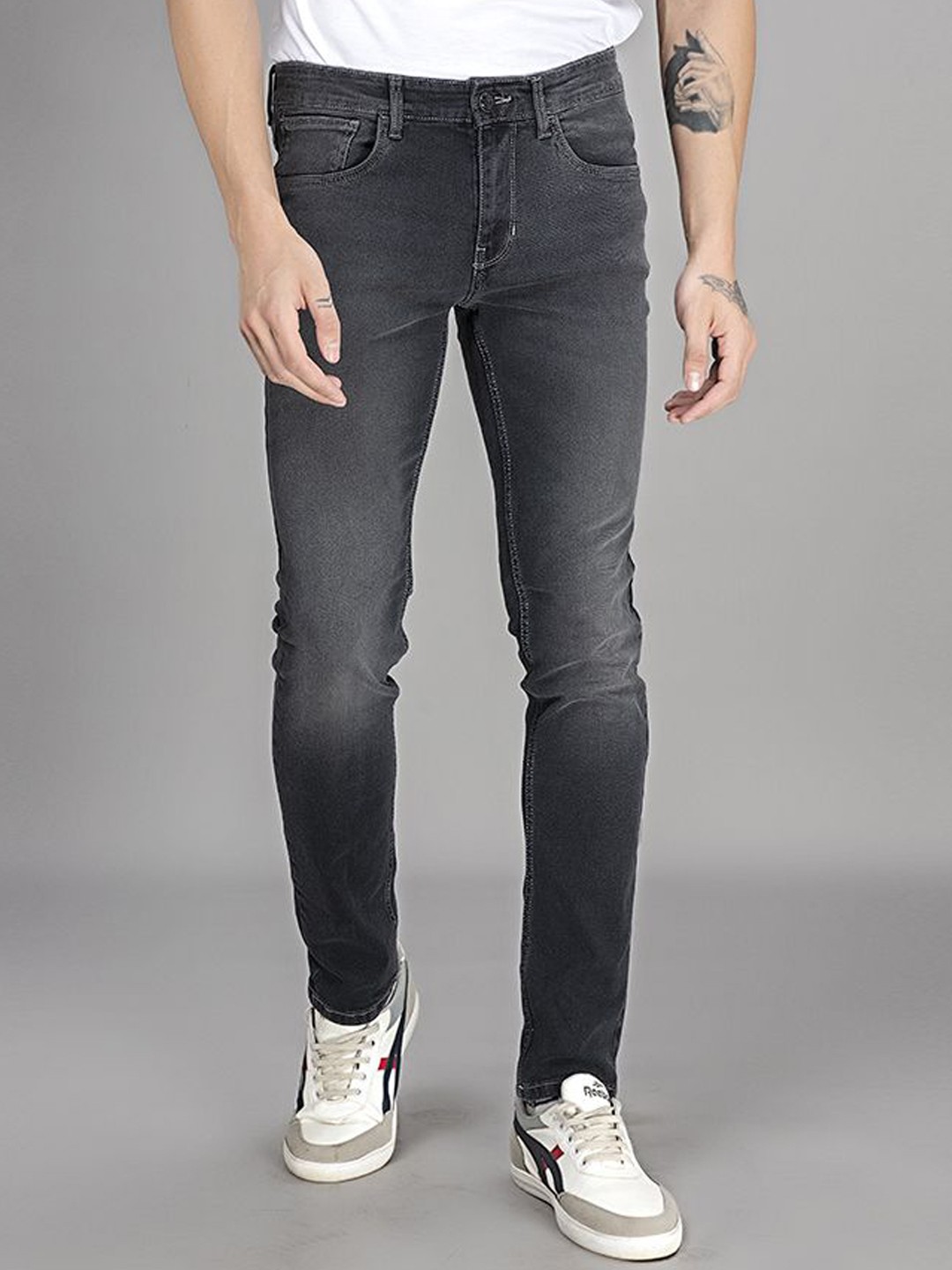 

THINC Men Pitch Pinnacle Slim Fit Stretchable Jeans, Black