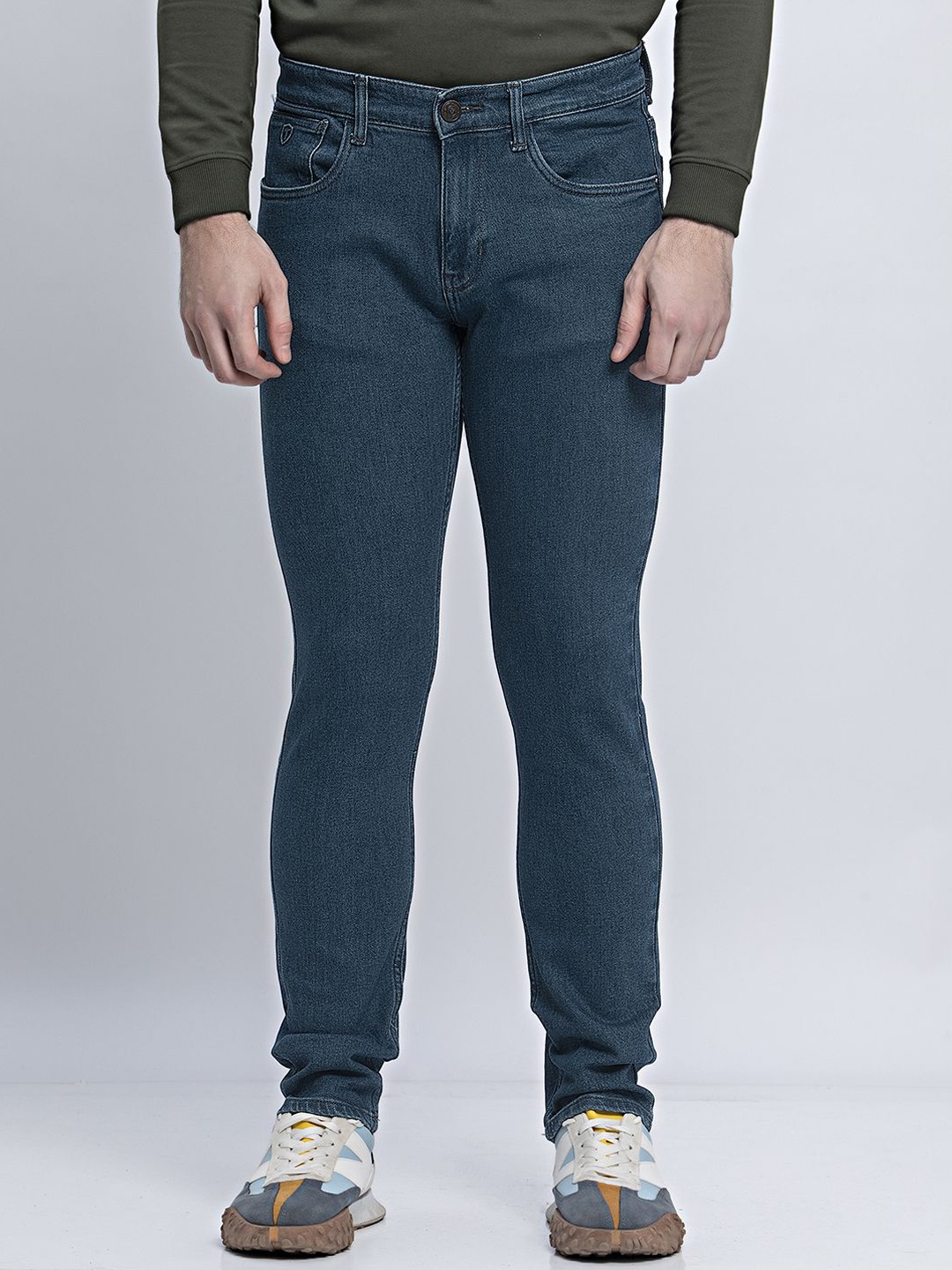 

Thinc Men Slim Fit Airy Azure Slim Fit Stretchable Jeans, Blue