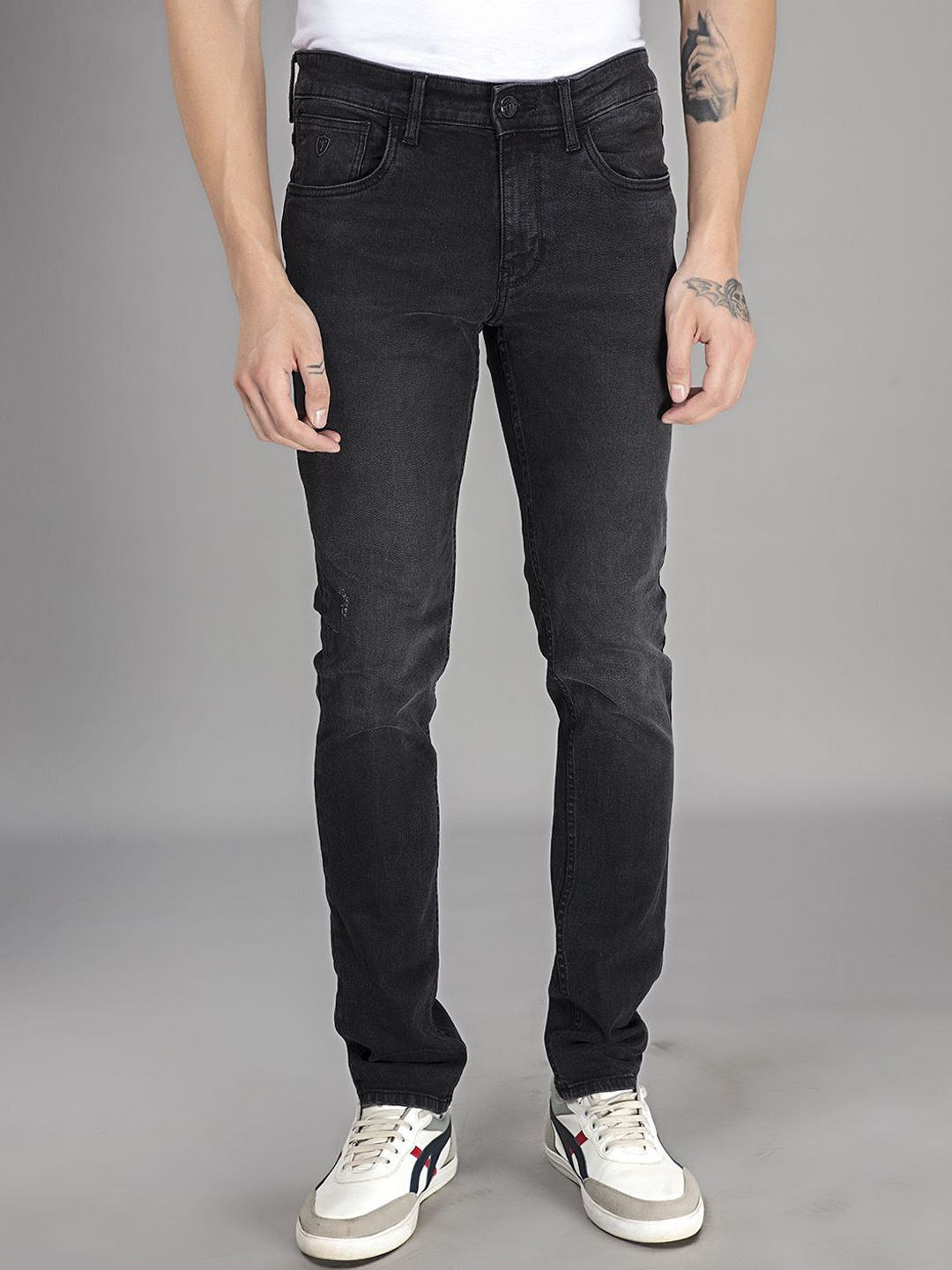 

THINC Men Cascade Sculpted Slim Fit Stretchable Jeans, Black
