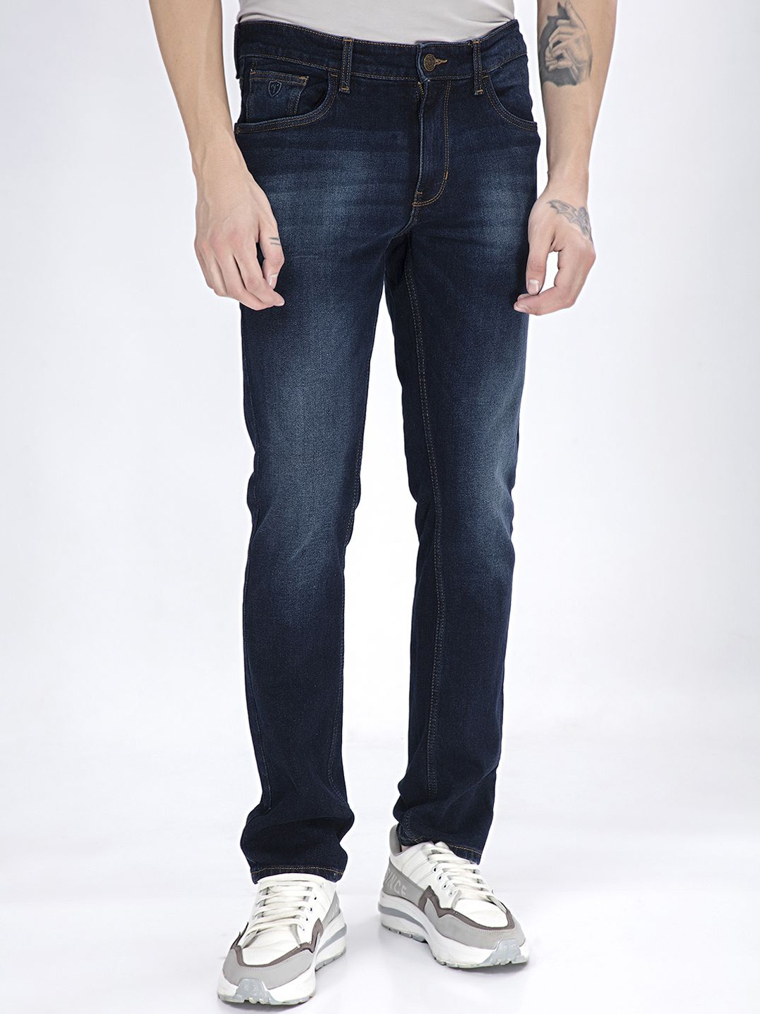 

Thinc Men Mystical Straight-Fit Stretchable Jeans, Blue