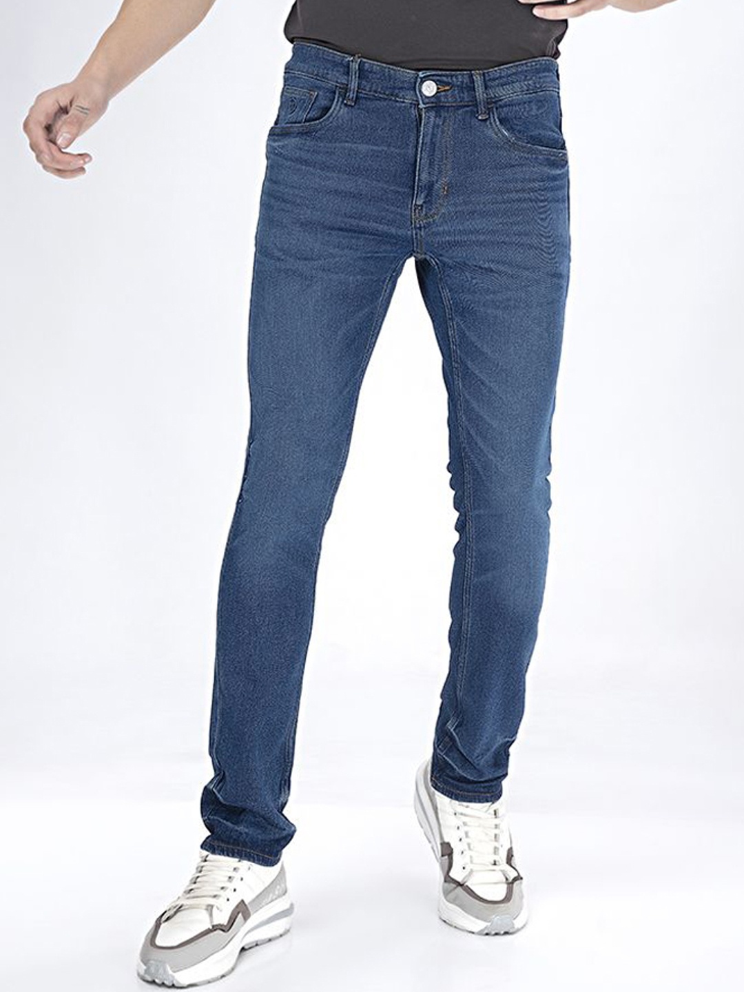 

Thinc Men Slim Fit Midnight Skillfully Shaped Slim Fit Stretchable Jeans, Blue