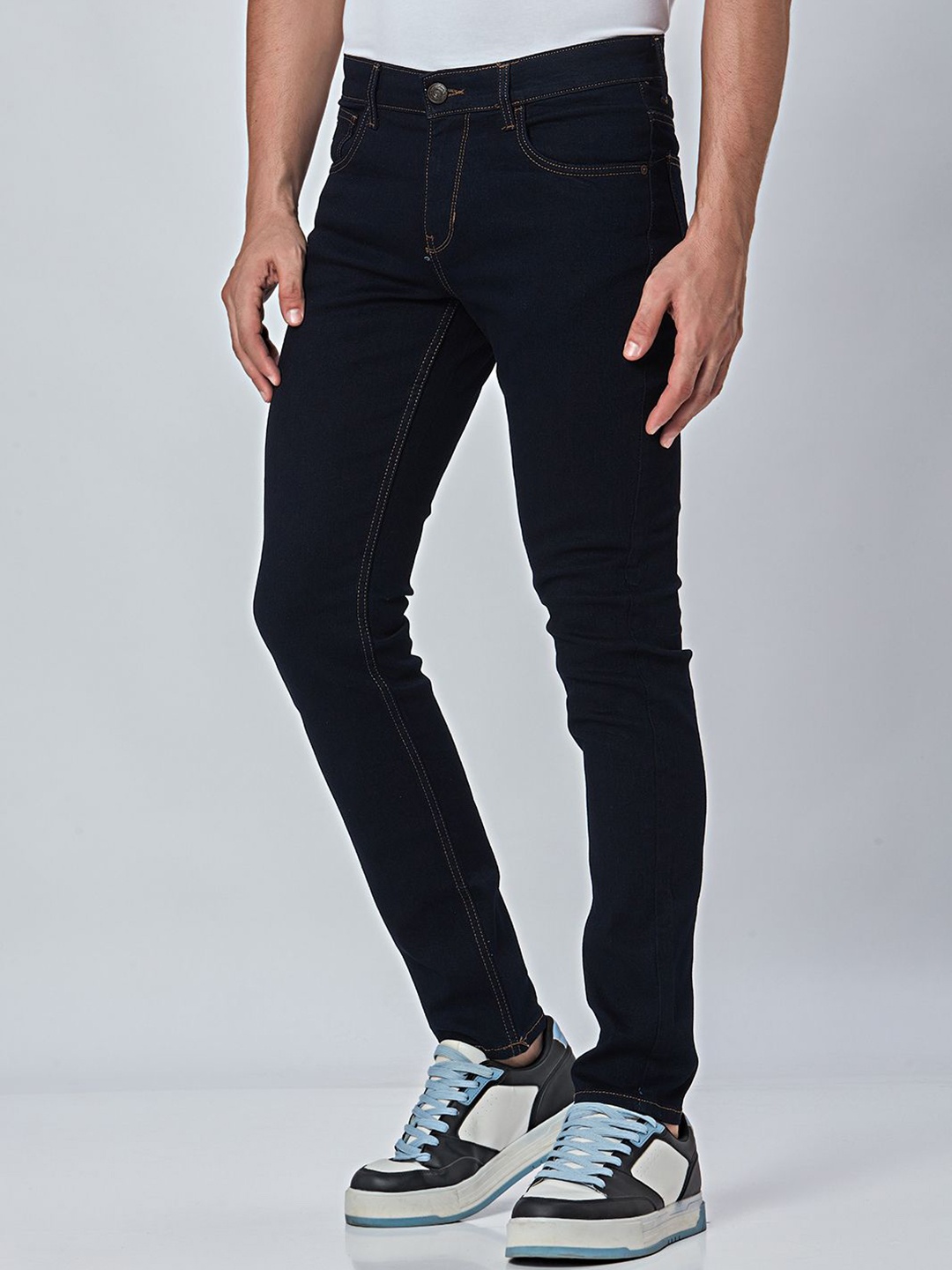 

THINC Men Obsidian Obsession Slim Fit Stretchable Jeans, Black