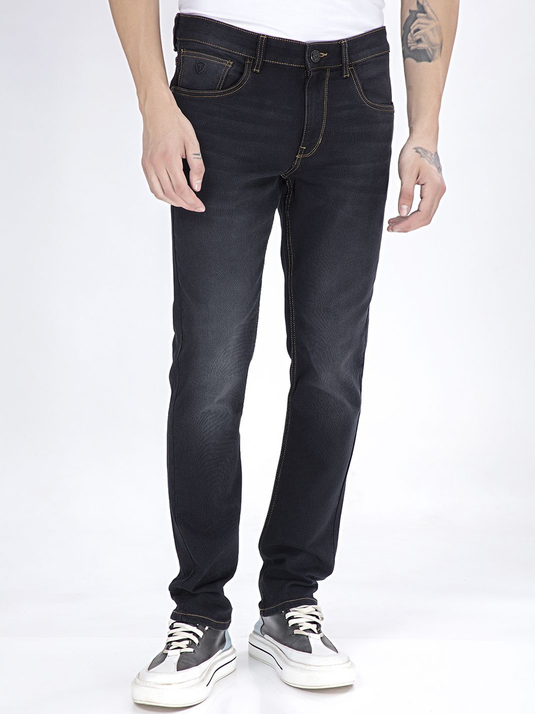 

THINC Men Oceanic Essence Slim Fit Stretchable Sculpt Jeans, Black