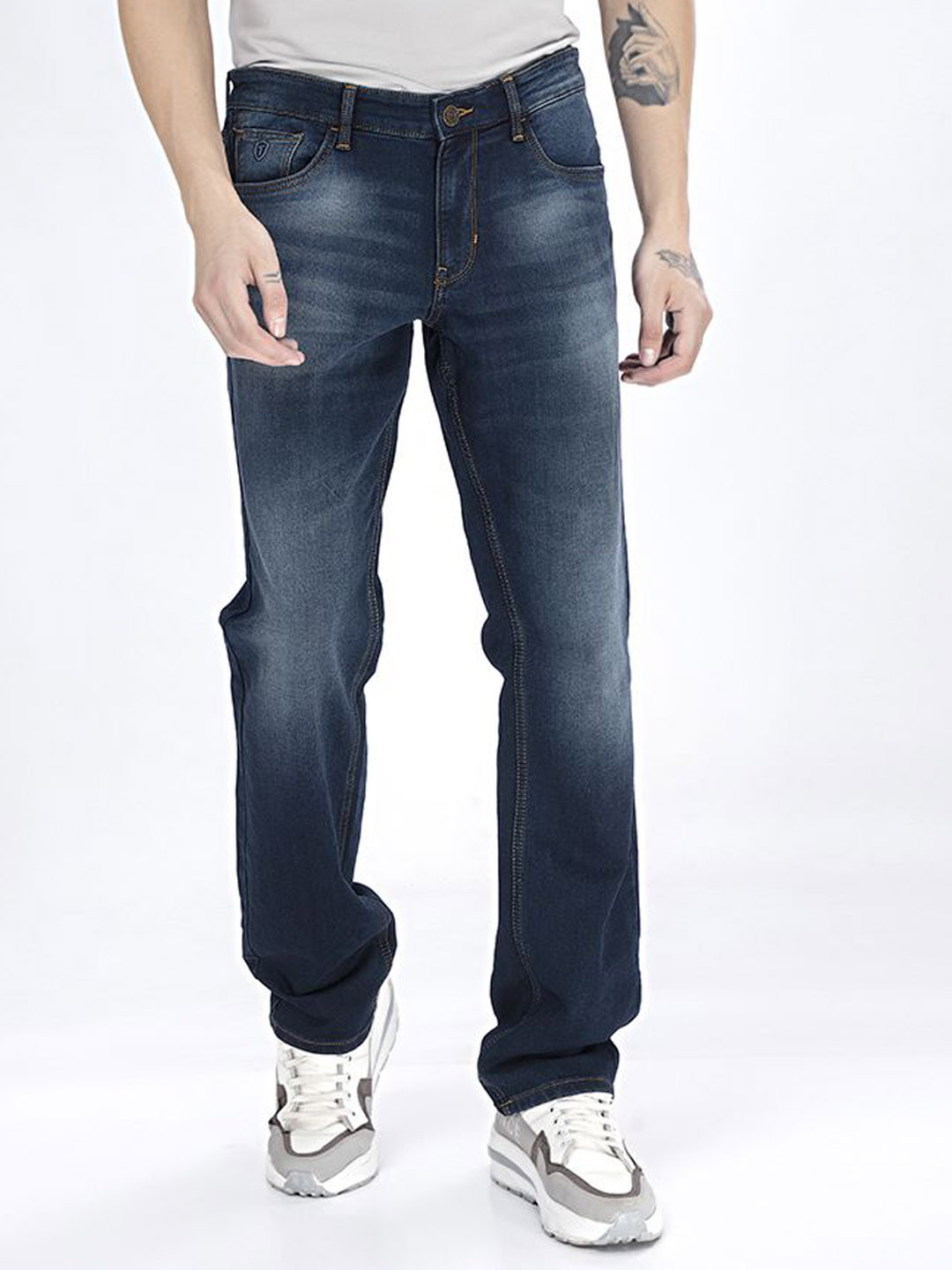 

Thinc Men Modernity Straight Fit Stretchable Jeans, Blue