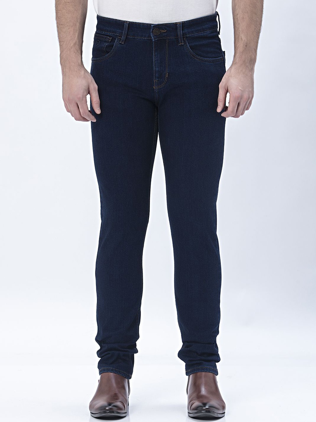 

THINC Men Dark Delight Slim Fit Stretchable Jeans, Black