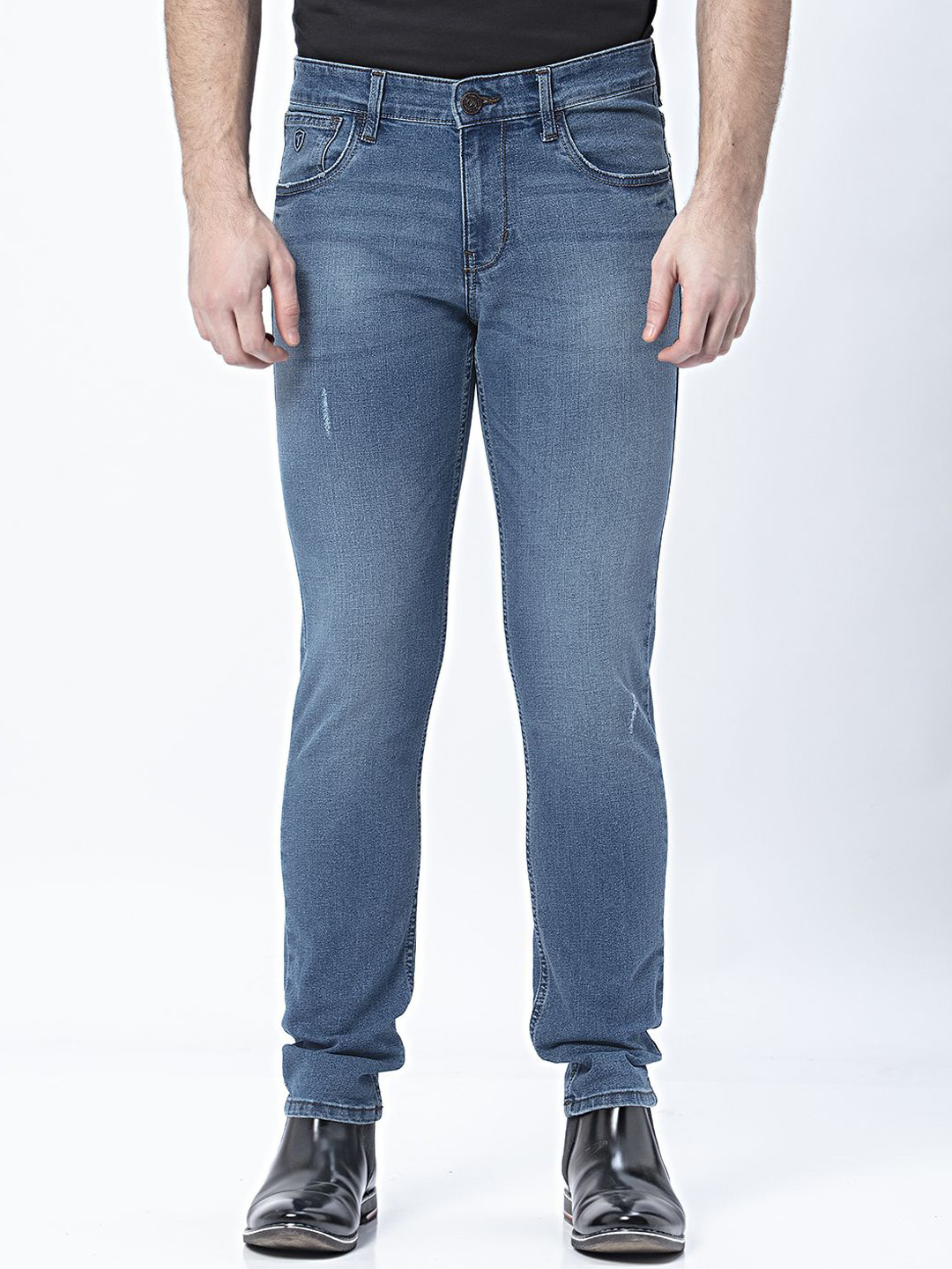 

Thinc Men Slim Fit Conquest Slim Fit Stretchable Jeans, Blue