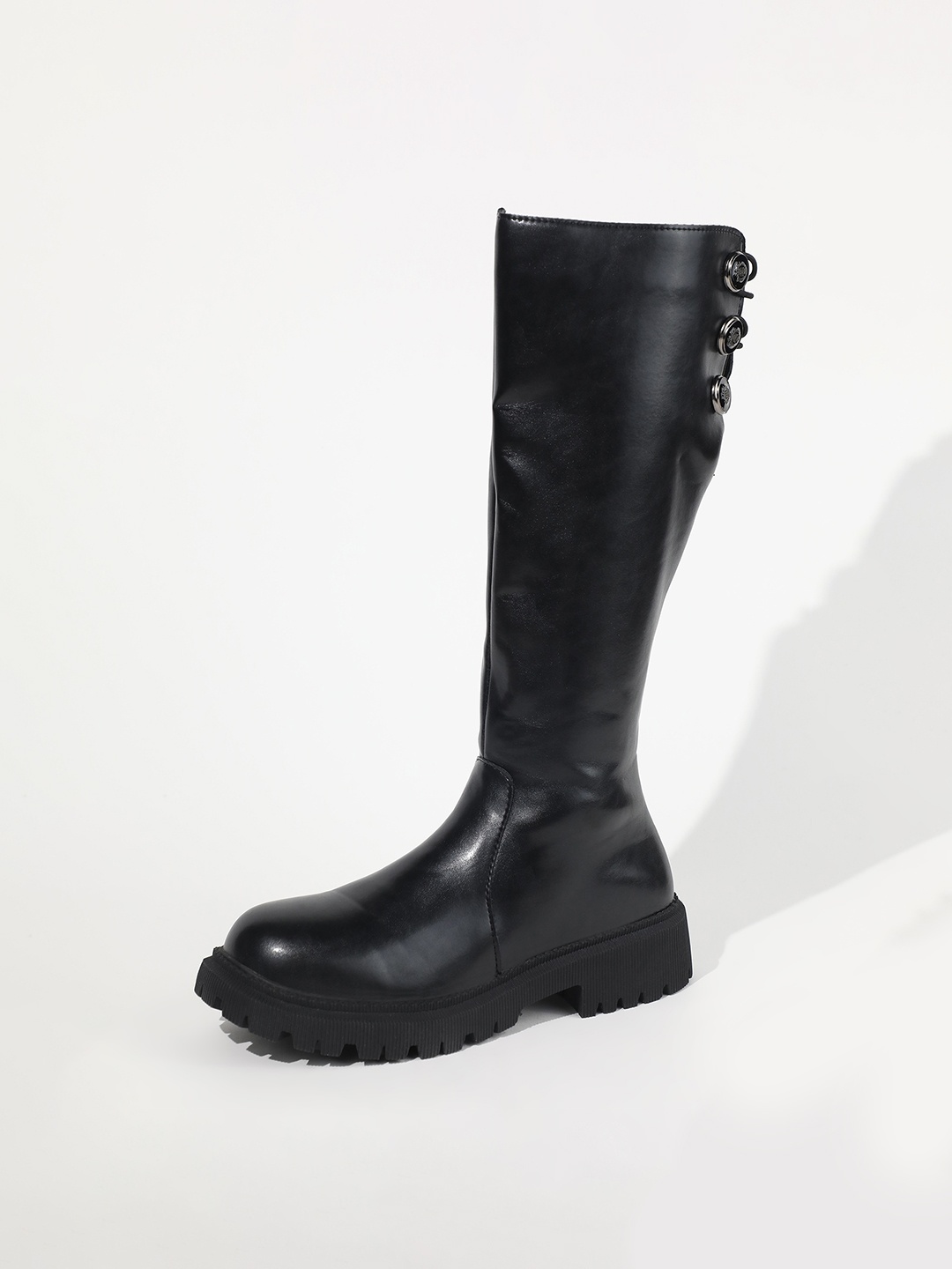 

LULU & SKY Women Casual Block-Heeled Regular Boots, Black