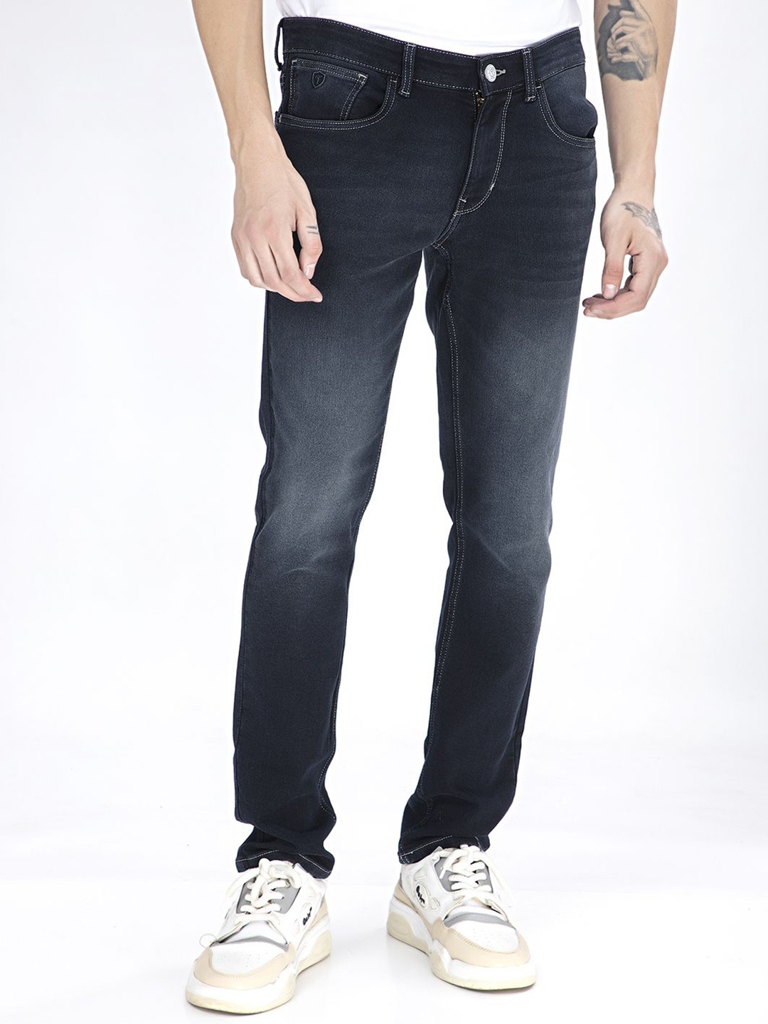 

THINC Men Coal Comfort Slim Fit Stretchable Jeans, Black