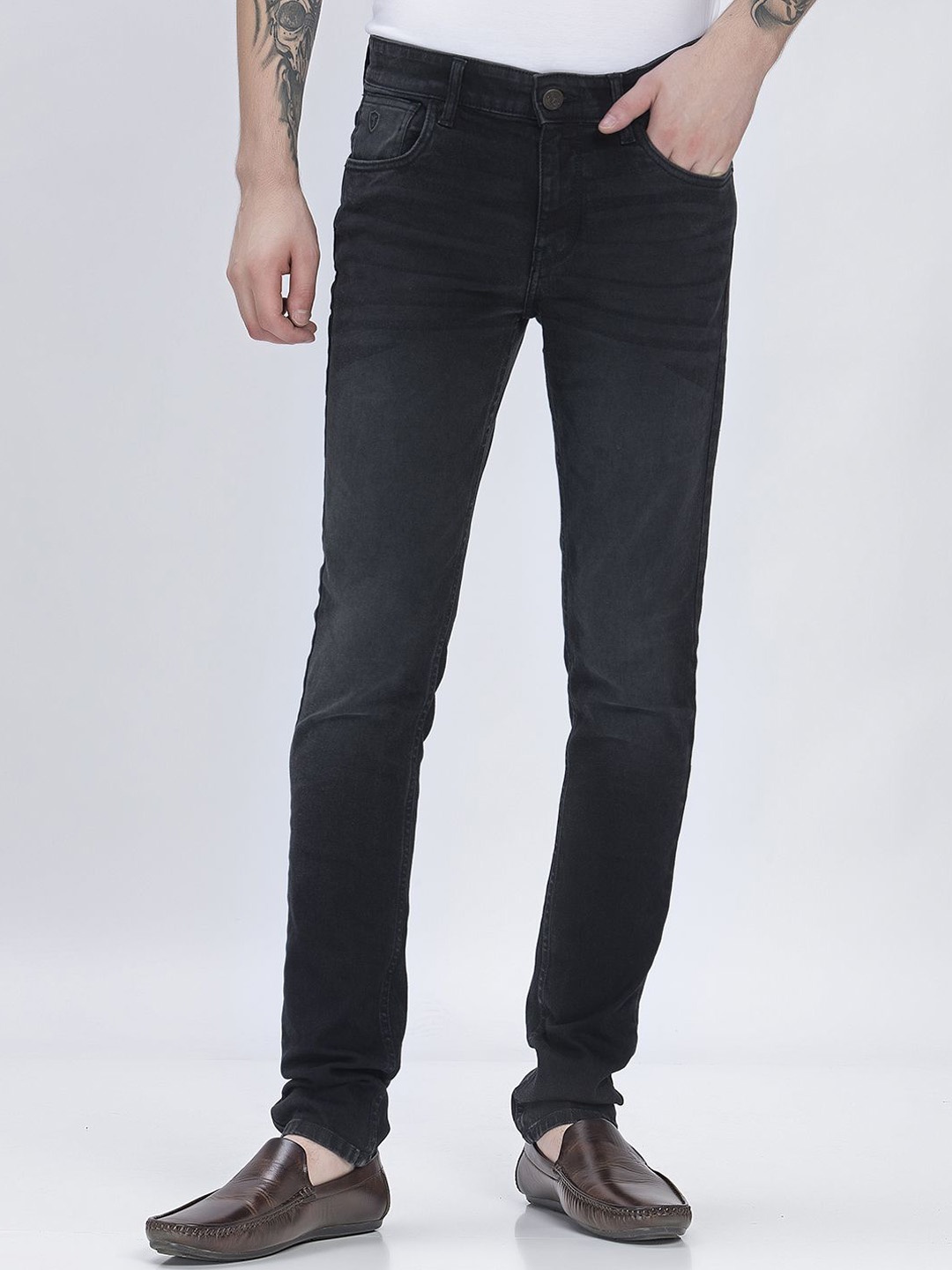 

THINC Men Breeze Slim-Fit Stretchable Jeans, Black