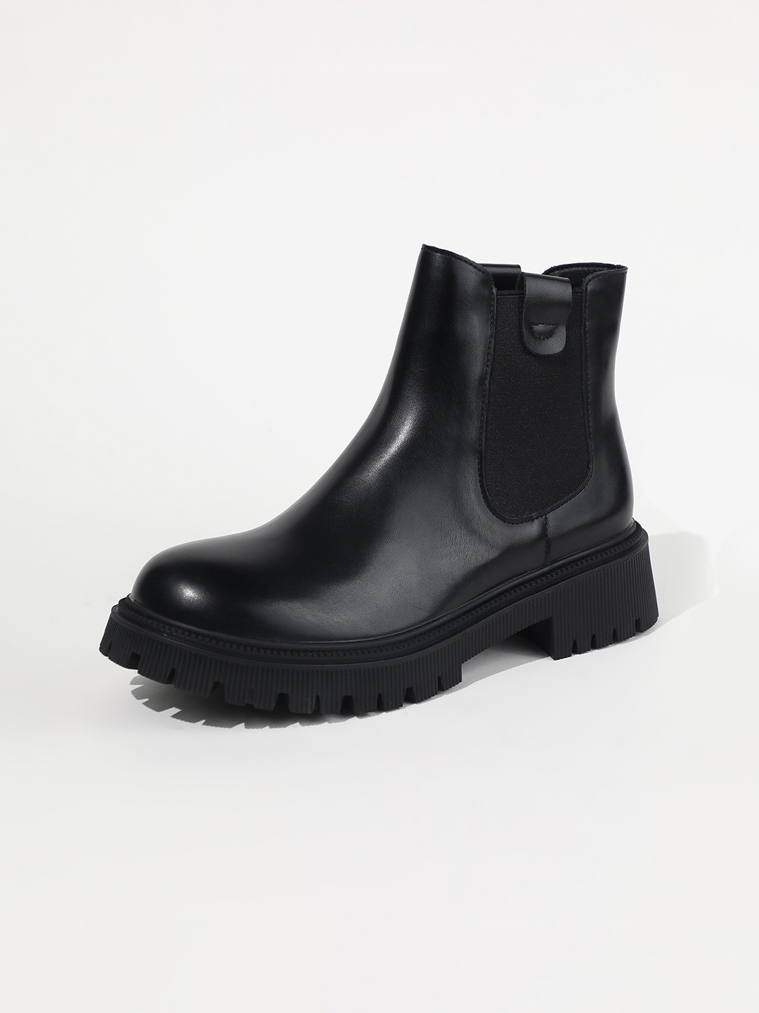 

LULU & SKY Women Ankle Length Chelsea Boots, Black