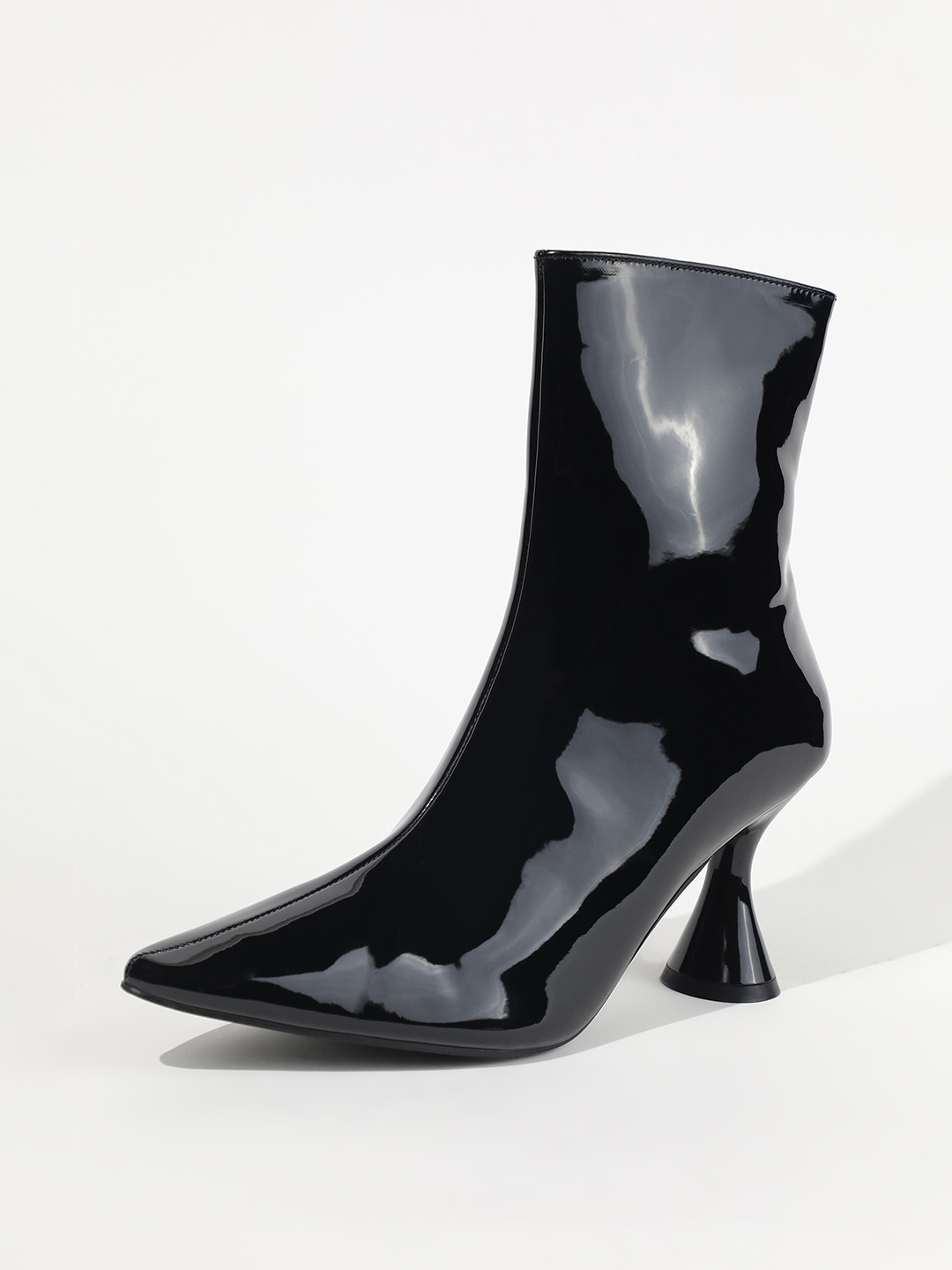 

LULU & SKY Women Kitten Heel Zip-Up Boots, Black