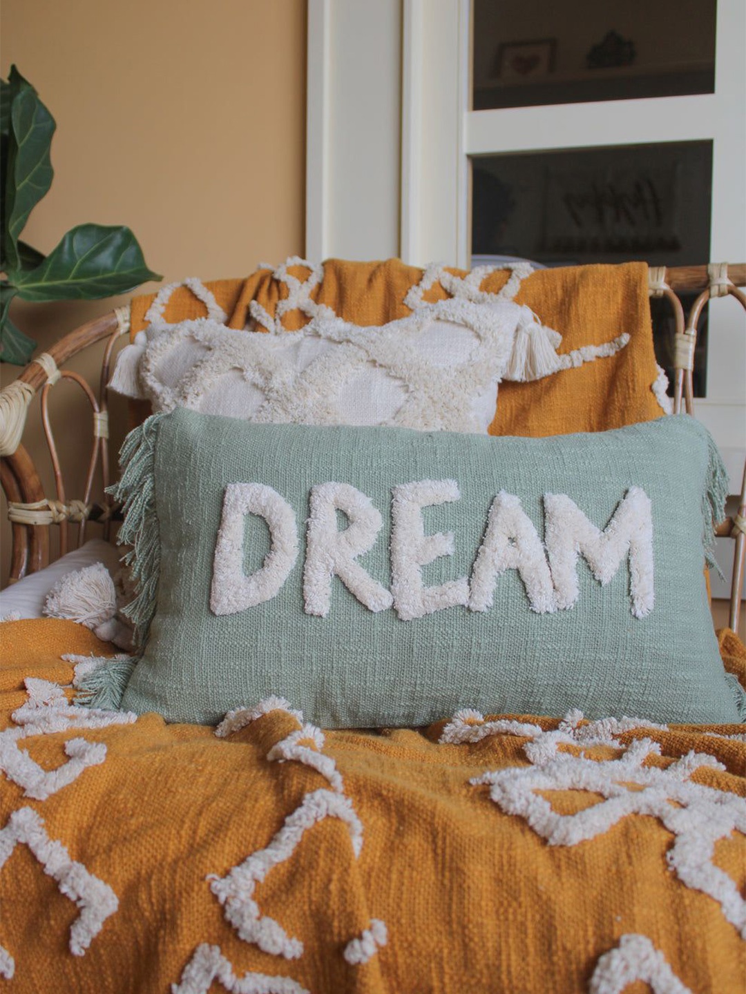 

HYPPY Blue & White Embroidered Rectangle Cushion Cover