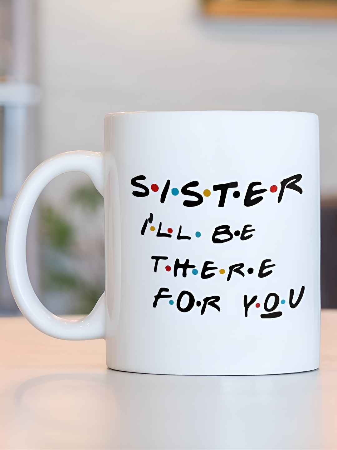 

Giftii White & Black Typography Printed Ceramic Mugs 300ml