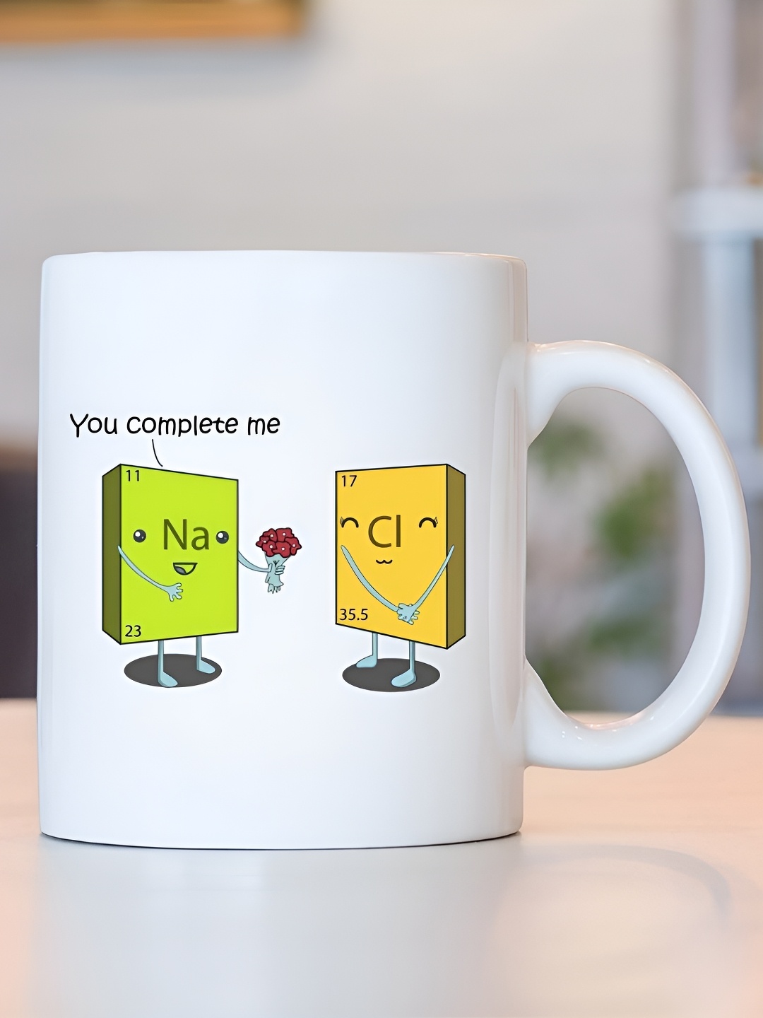 

Giftii White & Yellow Typography Printed Ceramic Mug 300ml