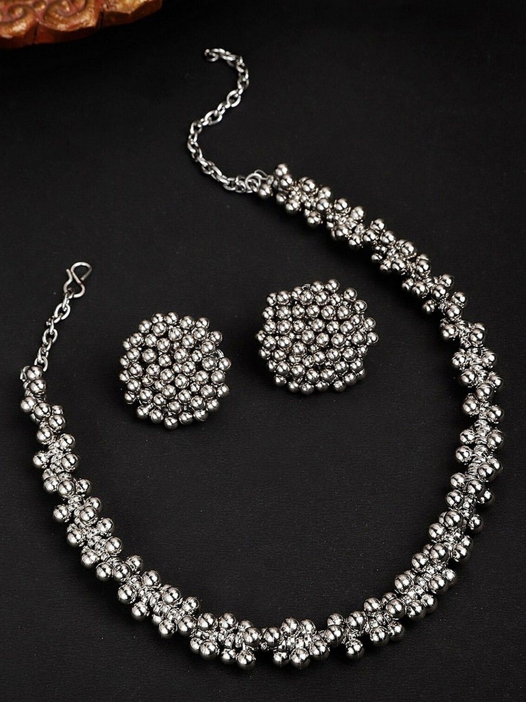 

Oxidized Heaven Sterling Silver-Plated Oxidised Jewellery Set