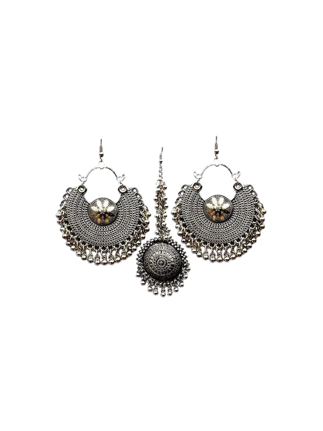 

Oxidized Heaven Sterling Silver-Plated Beaded Jewellery Set