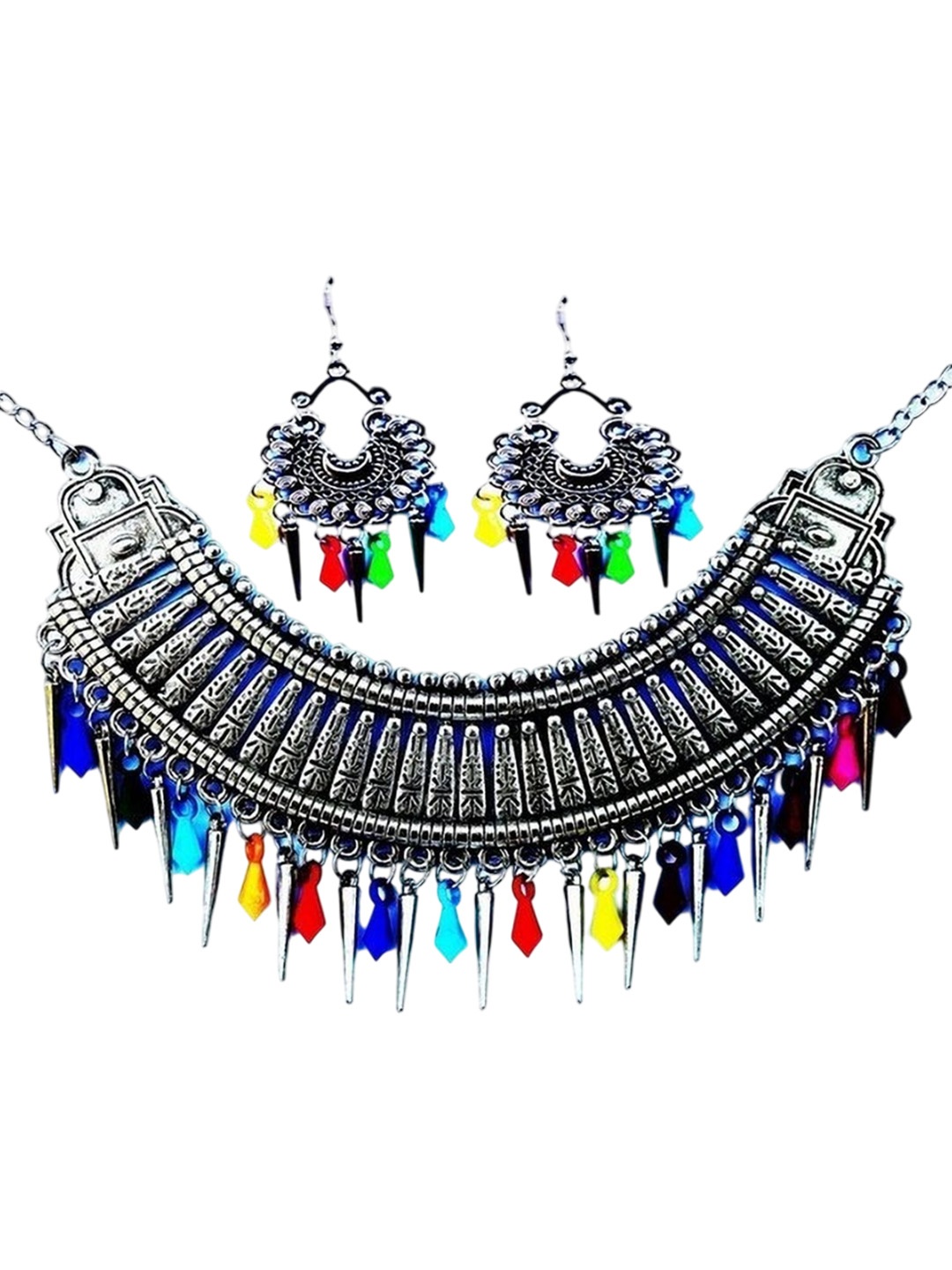 Oxidized Heaven Sterling Silver-Plated Jewellery Set