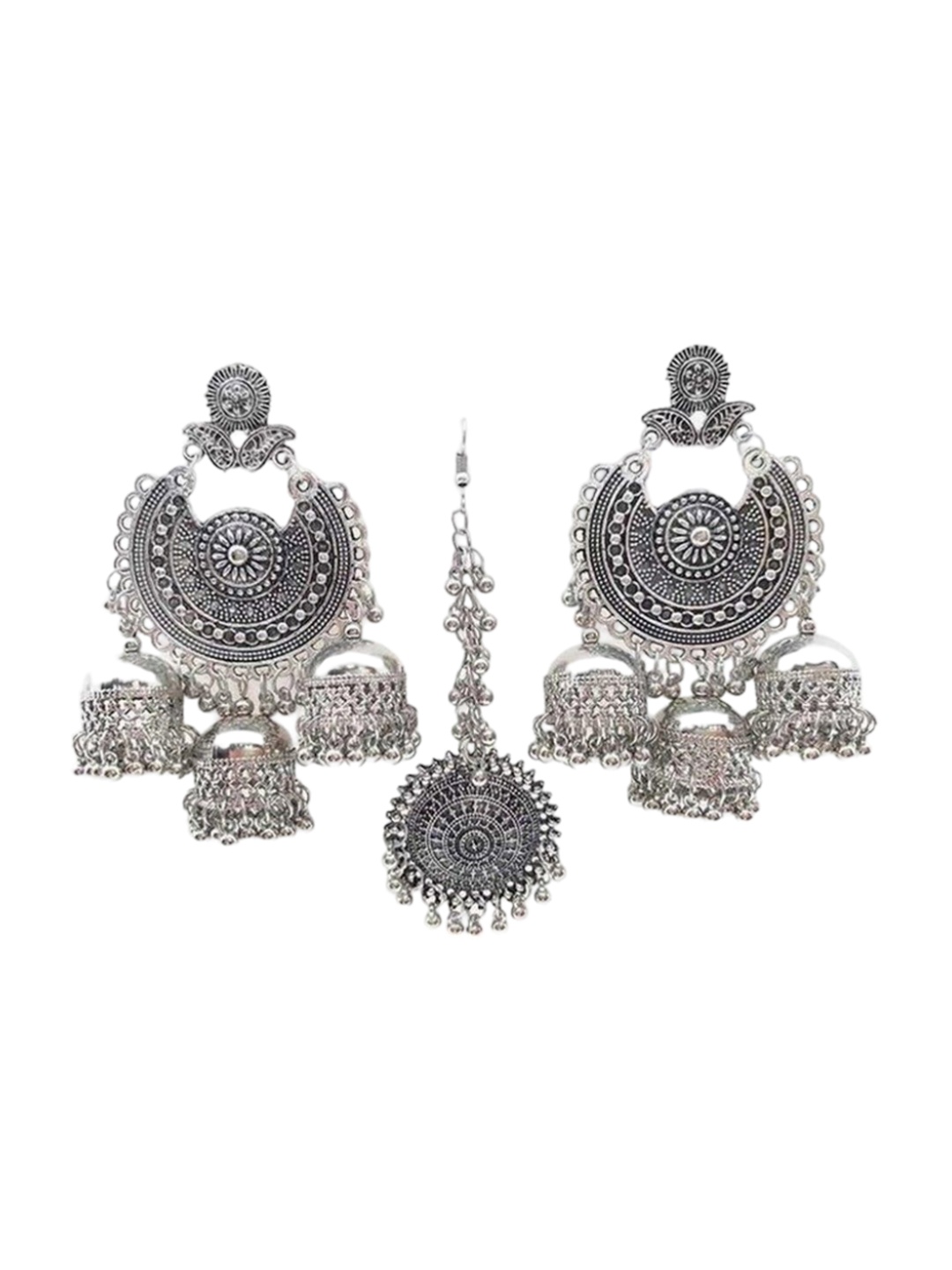 

Oxidized Heaven Sterling Silver Plated Jewellery Set