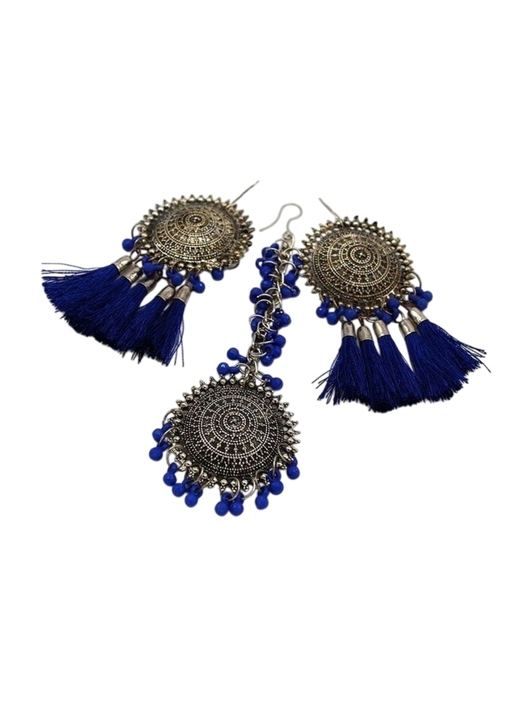 

Oxidized Heaven Sterling Silver-Plated Beaded Jewellery Set, Na