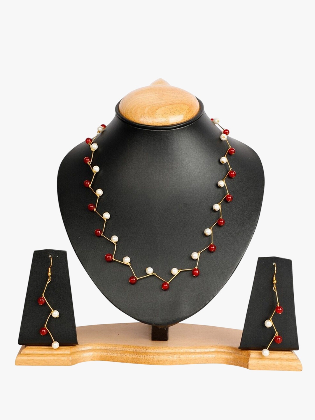

Oxidized Heaven Gold-Plated Beaded Jewellery Set