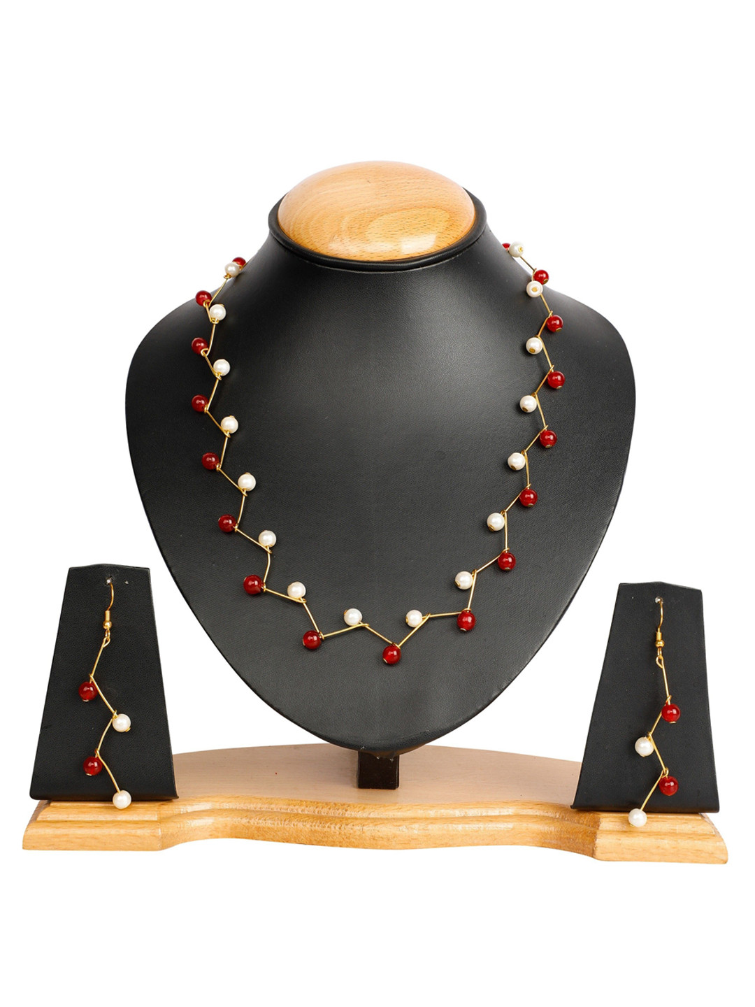 

Oxidized Heaven Gold-Plated Beaded Jewellery Set