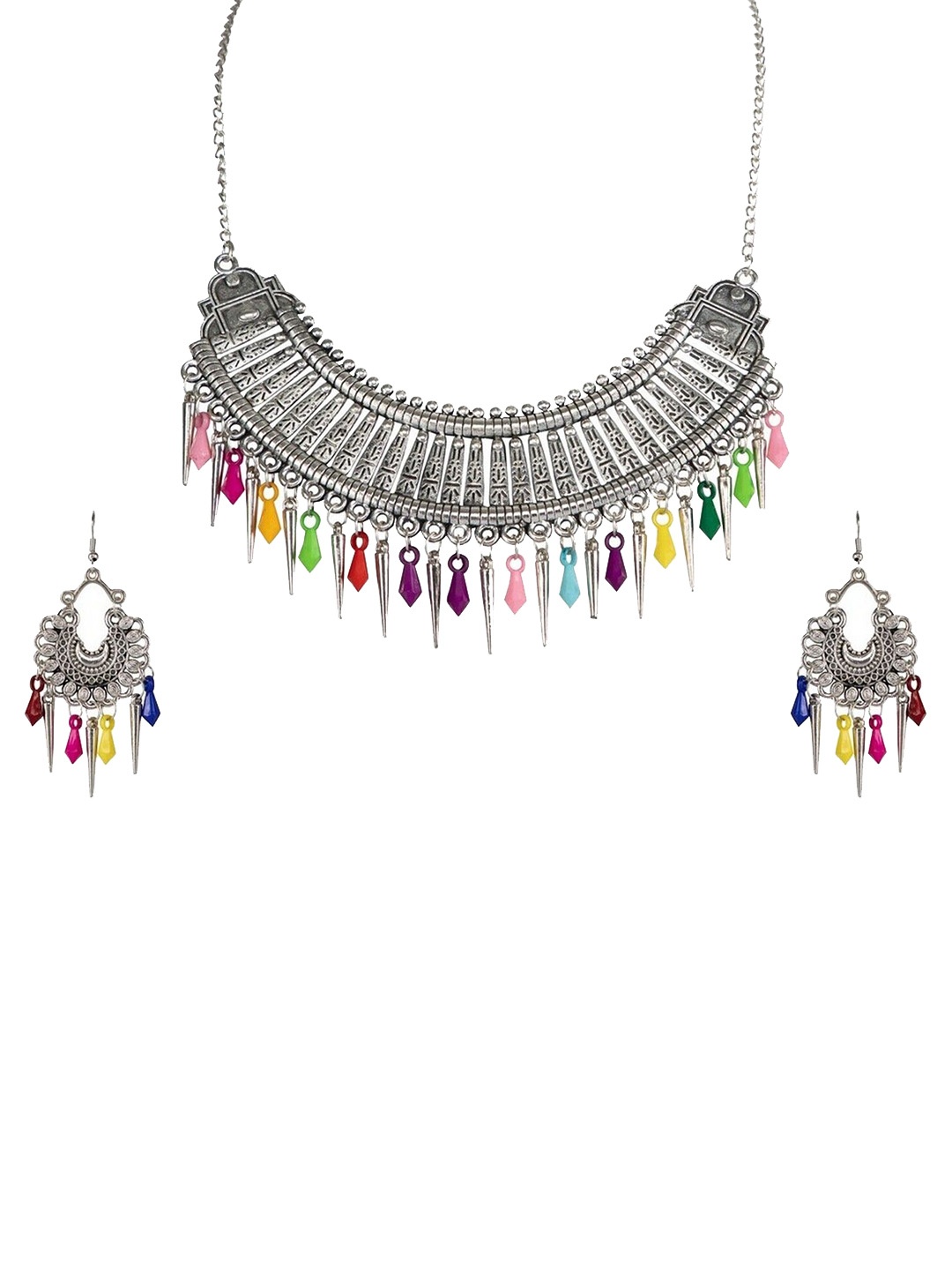 

Oxidized Heaven Sterling Silver-Plated Jewellery Set