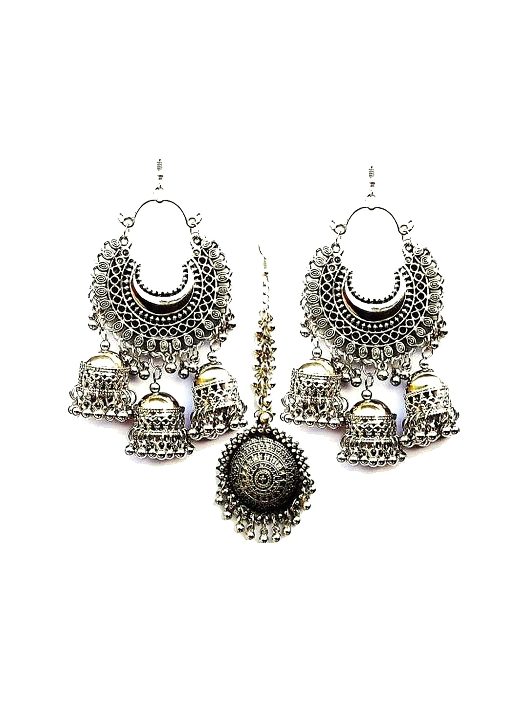 

Oxidized Heaven Sterling Silver Plated Jewellery Set