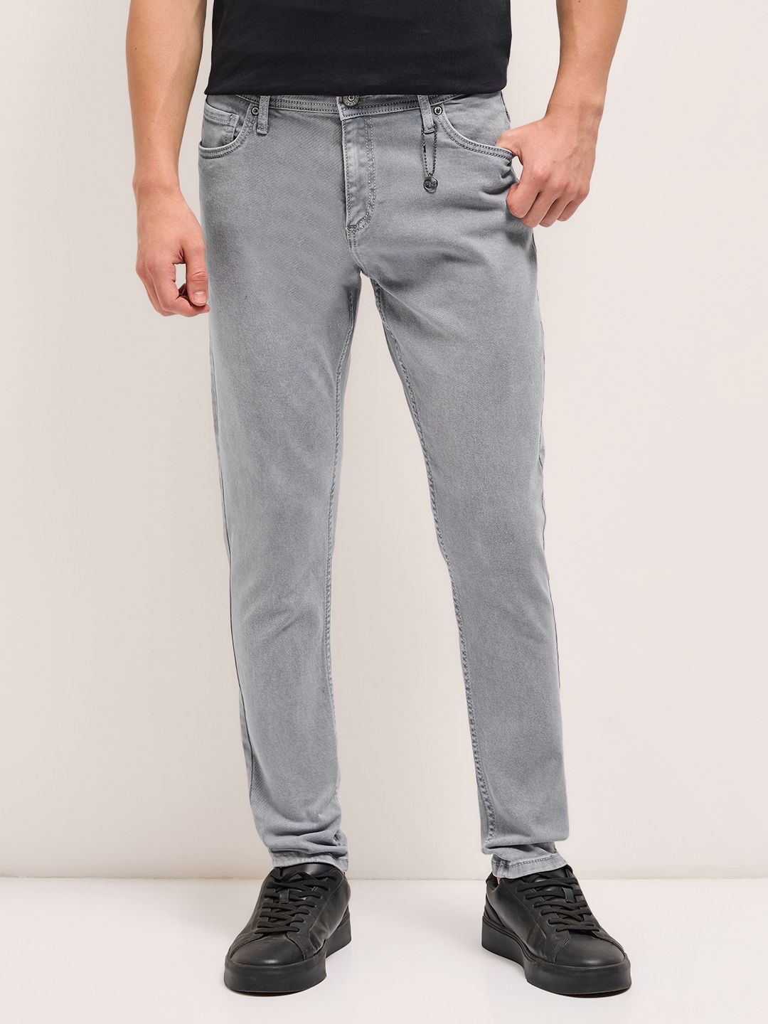 

THE BEAR HOUSE Men Skinny Fit Jeans, Grey