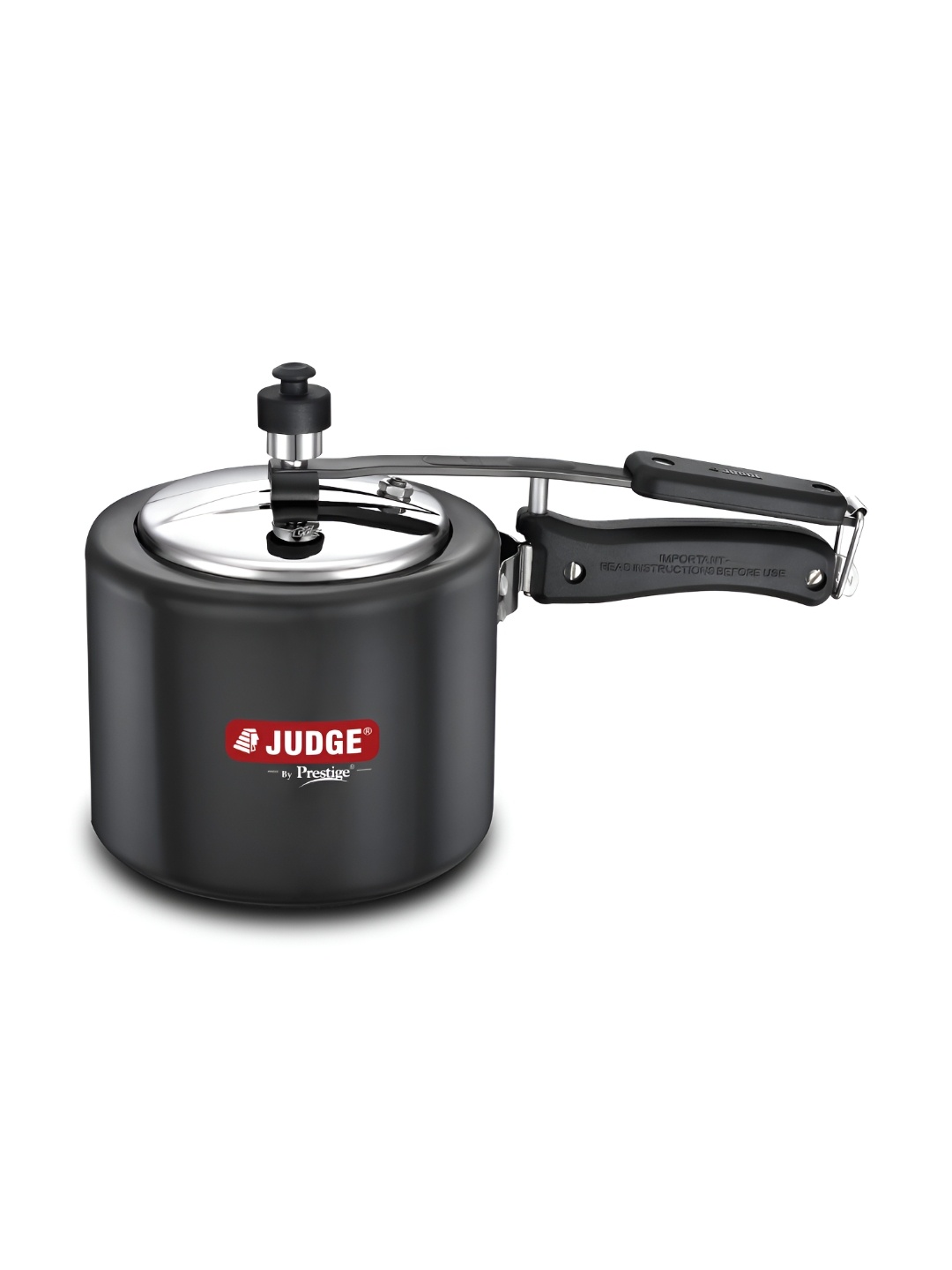 

JUDGE by Prestige Black & Silver Vista Hard Anodized 3 L Induction Bottom Pressure Cooker