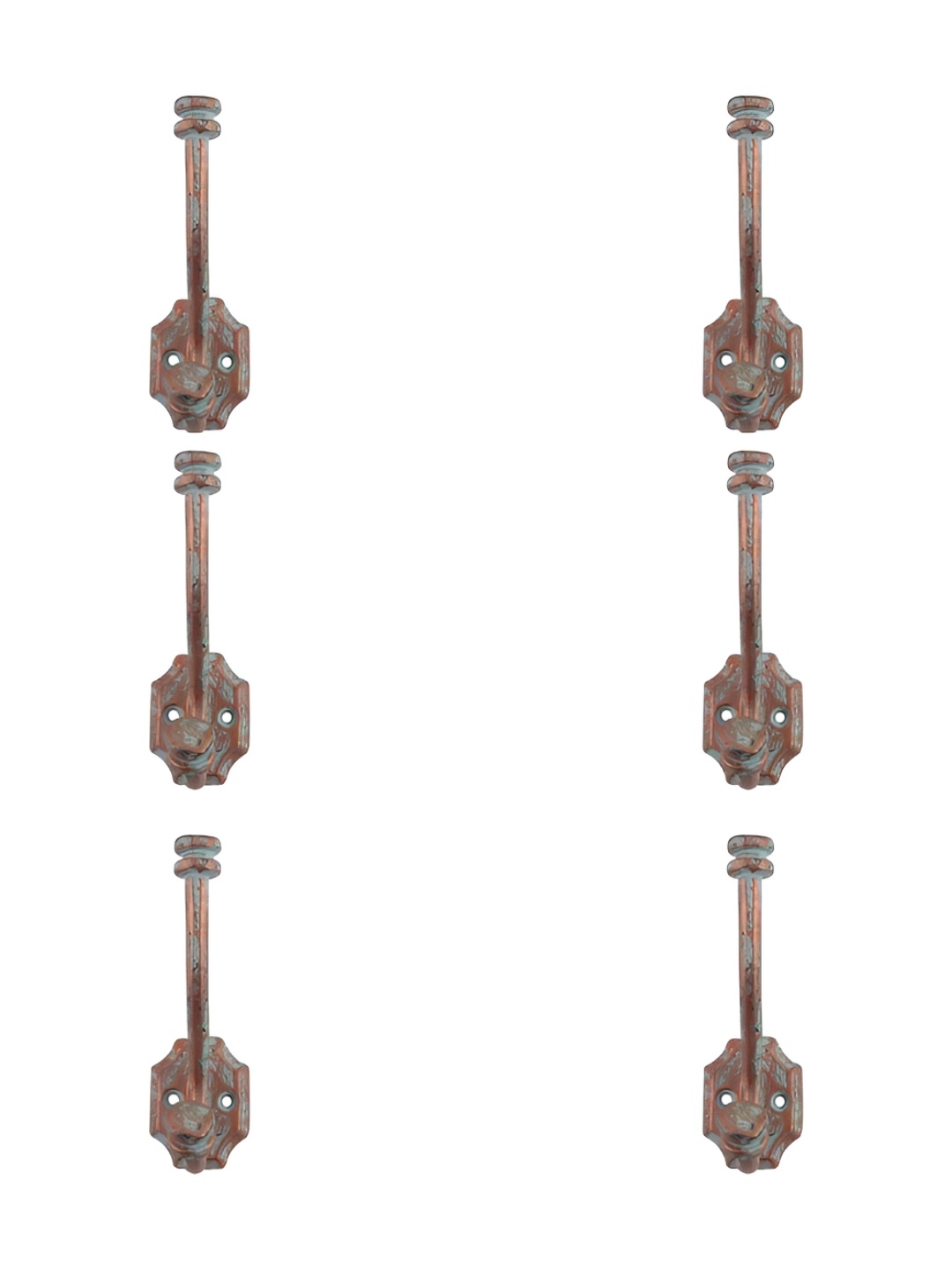 

IndianShelf Bronze 6 Pieces Iron Hay Wall Hooks