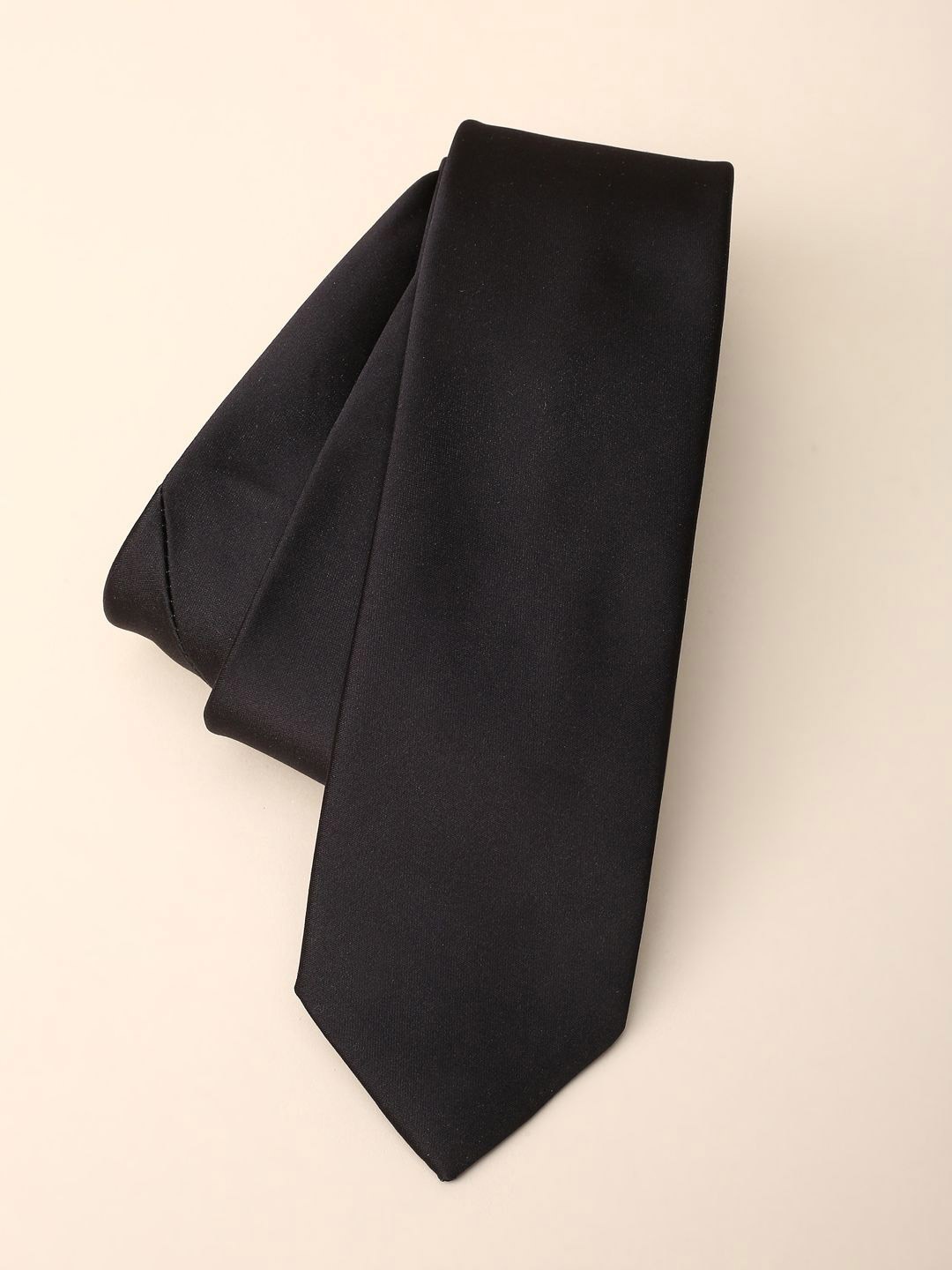 

Louis Philippe Men Solid Broad Tie, Black