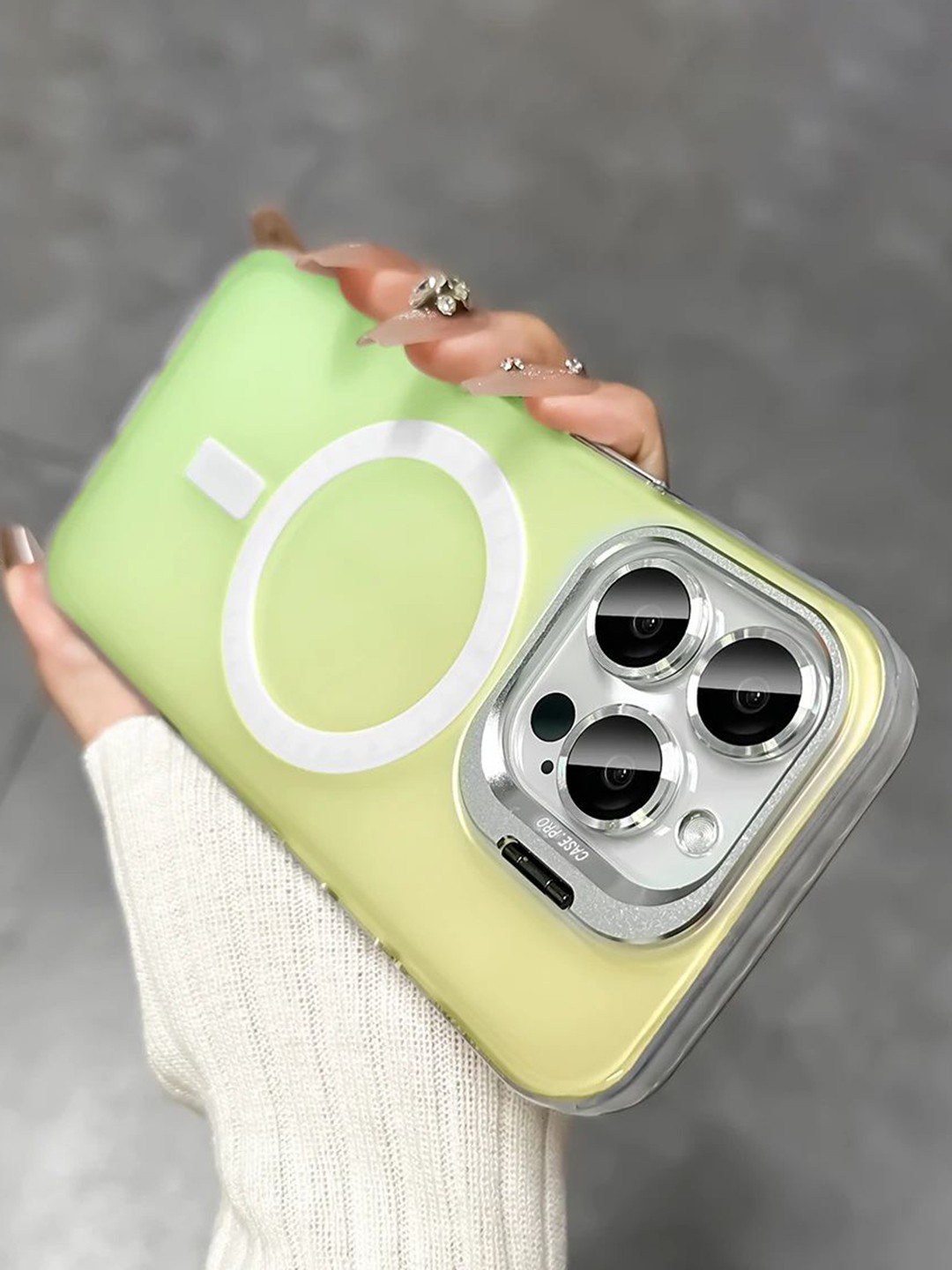 

Luxury Kase Solid iPhone 16 Pro Max Back Case, Green
