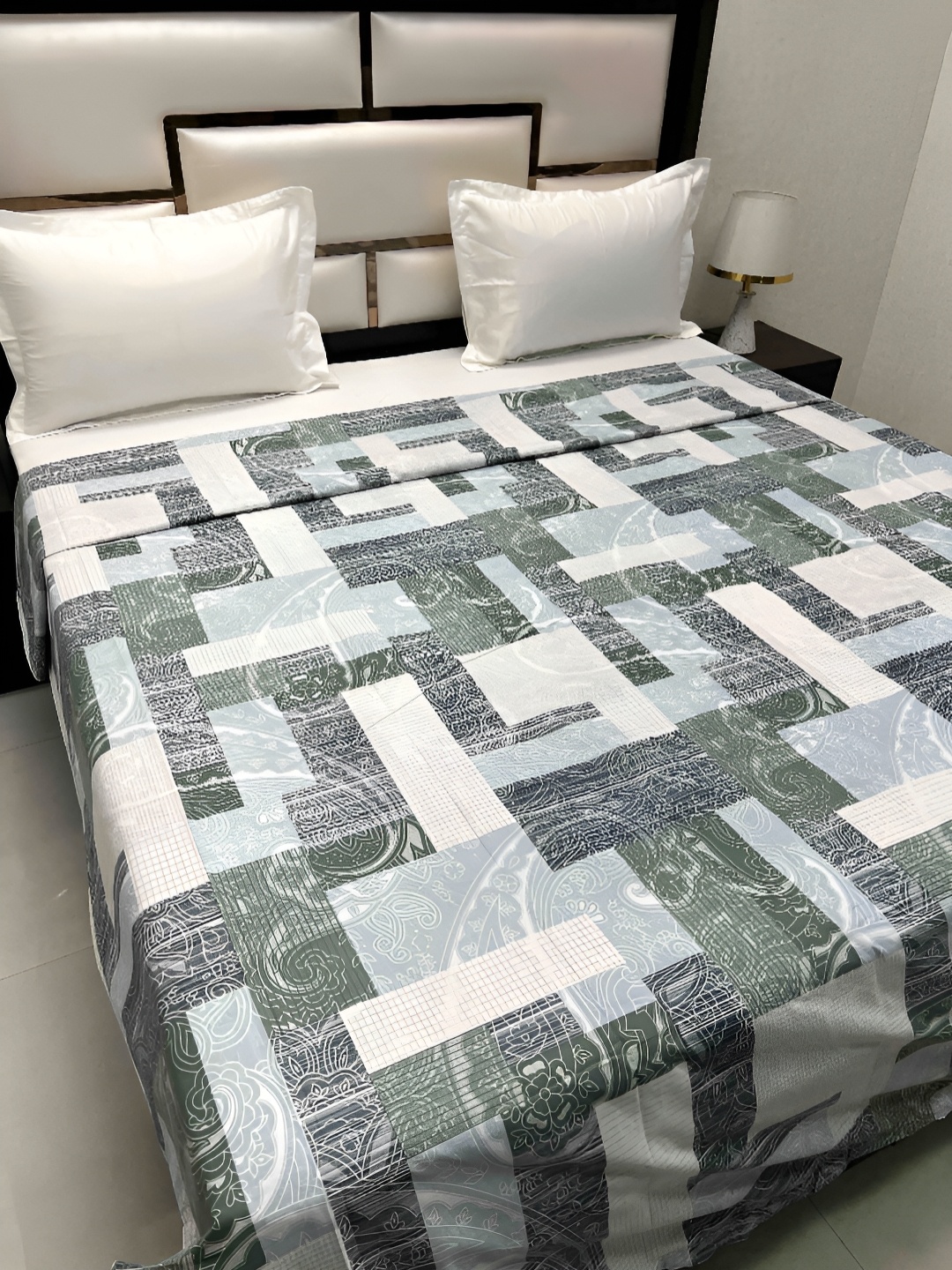 

Pure Decor Cotton Double Bed King Size Winter Duvet Cover for Comforter Quilt & Rajai, White