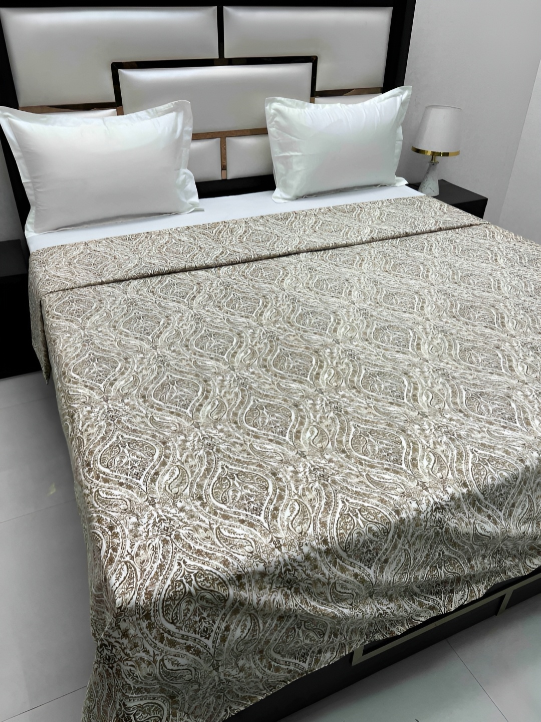 

Pure Decor Cotton Double Bed King Size Winter Duvet Cover for Comforter Quilt & Rajai, Brown