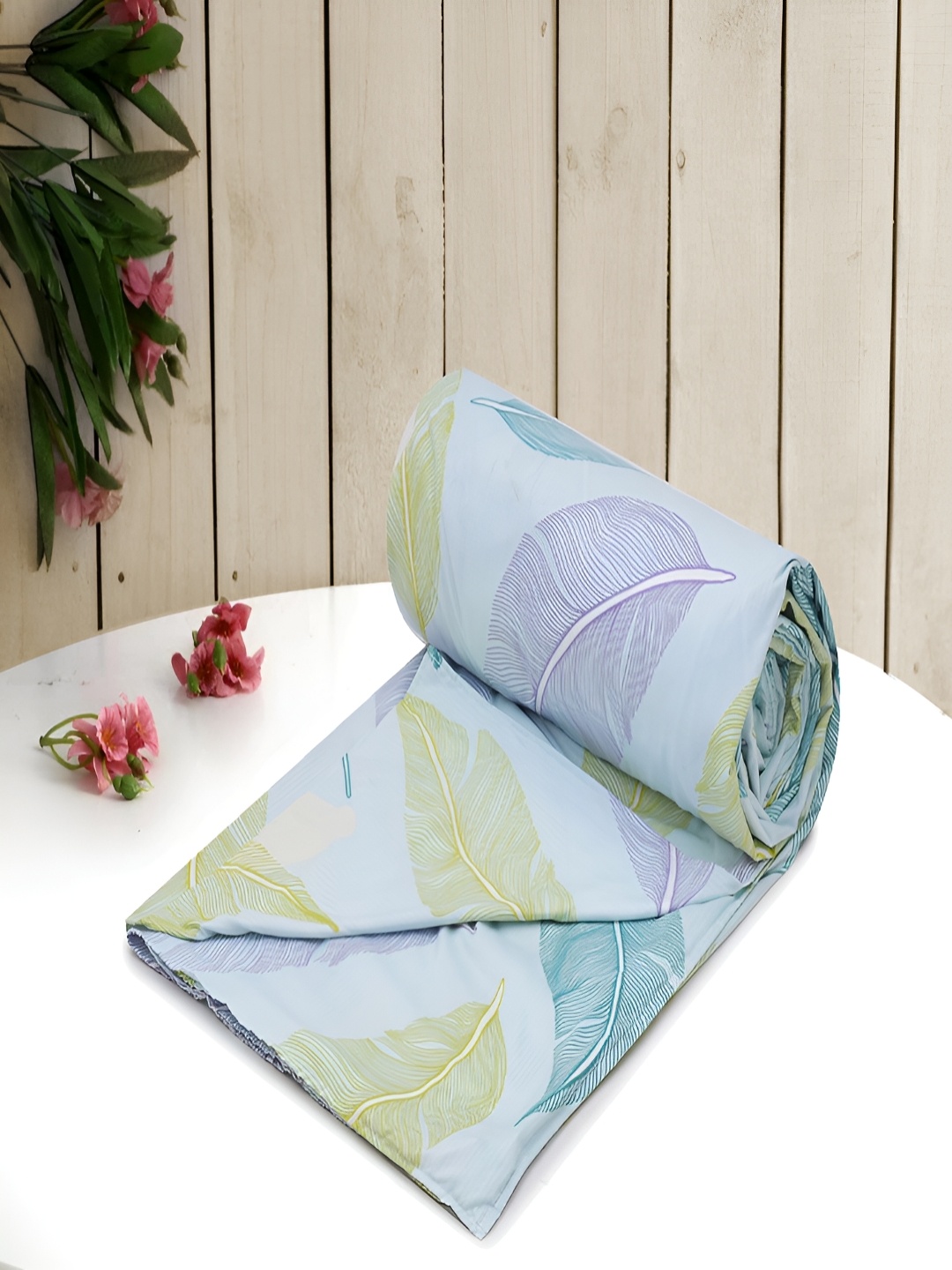 

RRC Blue & Yellow Floral Printed Microfiber Cotton Single Duvet Cover