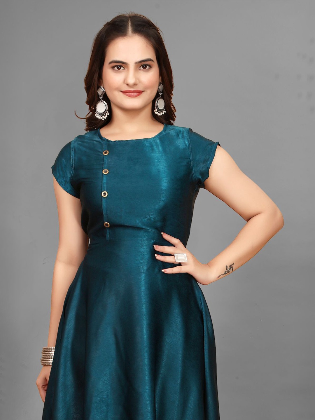 

BAESD Velvet High-Low Hem Maxi Dress, Teal
