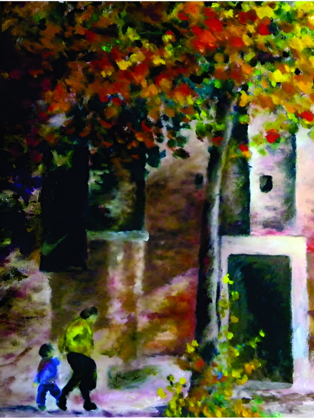 

Inephos Red & Yellow Canvas Autumn Unframed Wall Paintings