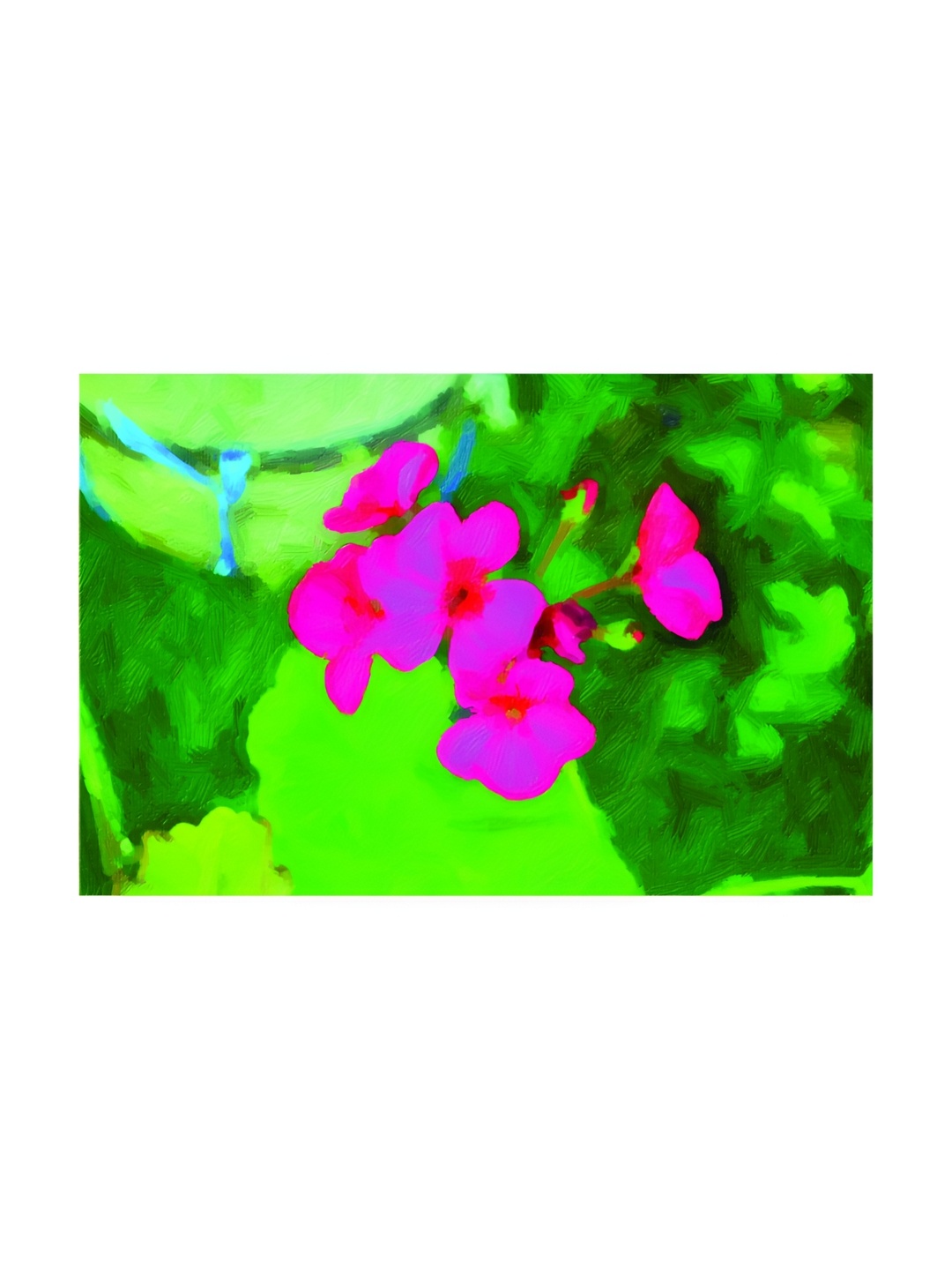 

Inephos Green & Pink Canvas Floral and Botanical Unframed Wall Paintings