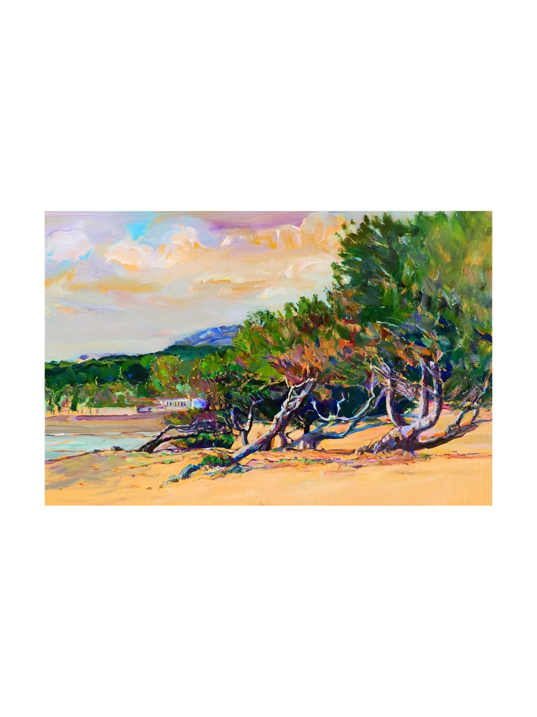 

Inephos Green & Blue Canvas Floral and Botanical Unframed Wall Paintings