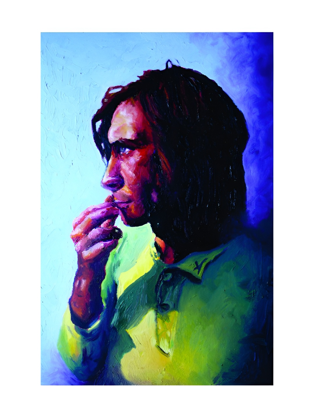 

Inephos Blue & Green Self Portrait Canvas Wall Arts