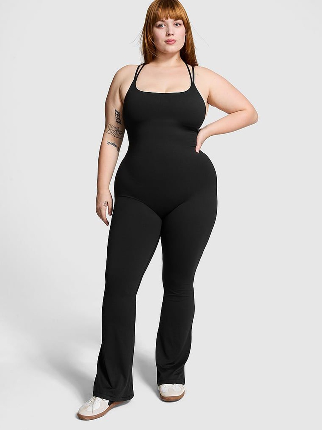 

Victoria's Secret Fashion Women Shoulder Straps Sleeveless plus size Jumpsuit, Black