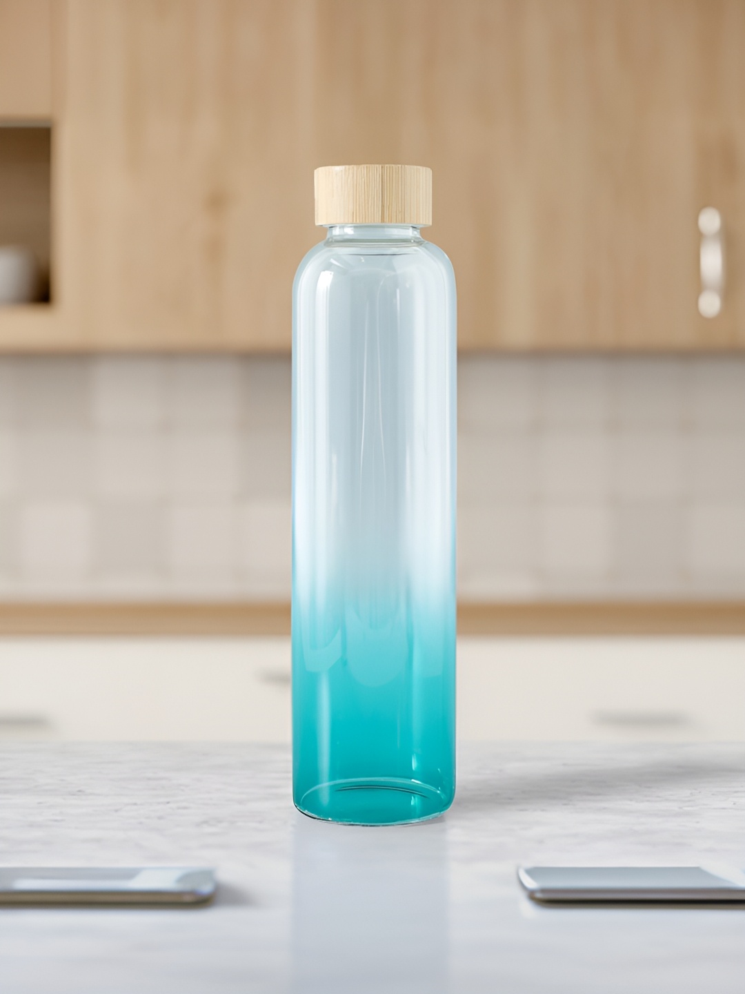 

The Better Home Green Borosilicate Single Wall Vacuum Glass Water Bottle