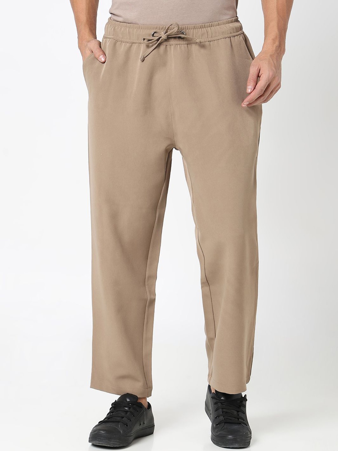 

R&B Men Mid-Rise Regular Trouser, Khaki