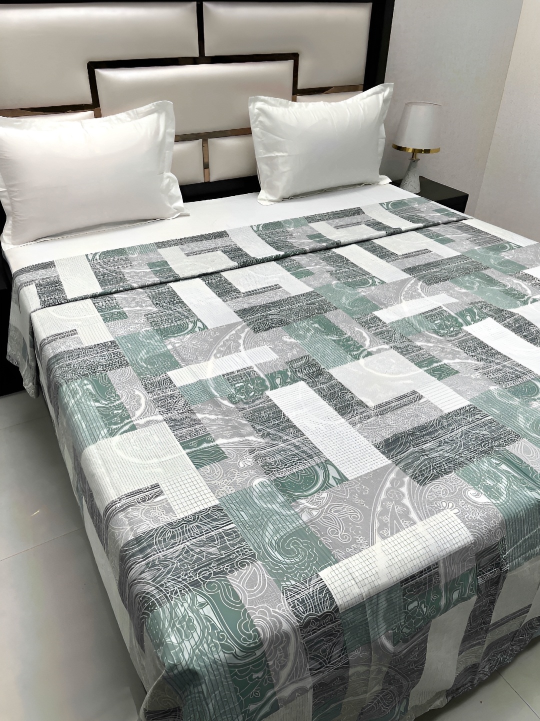 

Pure Decor Cotton Double Bed King Size Winter Duvet Cover for Comforter Quilt & Rajai, White