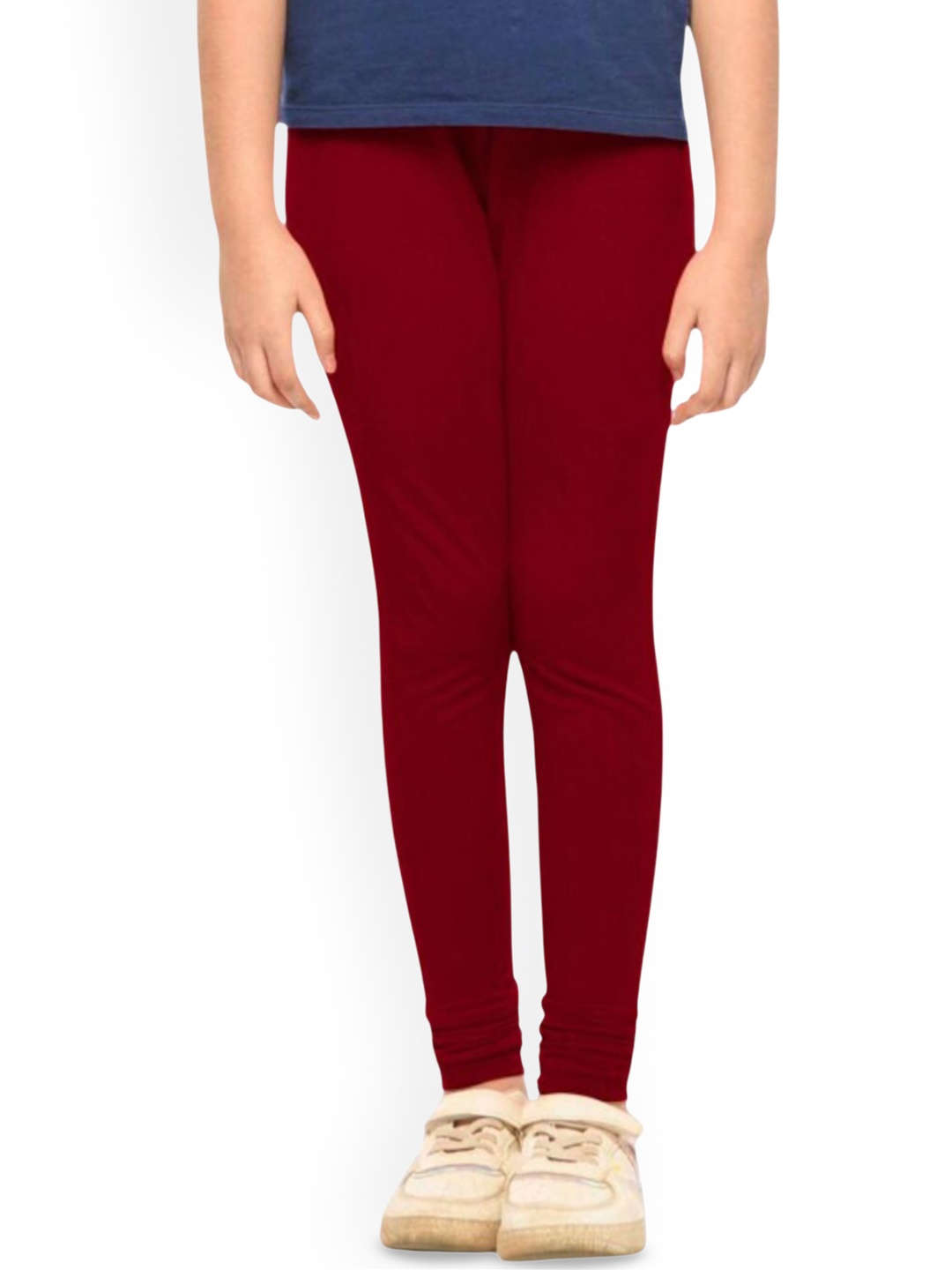 

Tik Tok WEARS Girls Churidar Length Leggings, Maroon