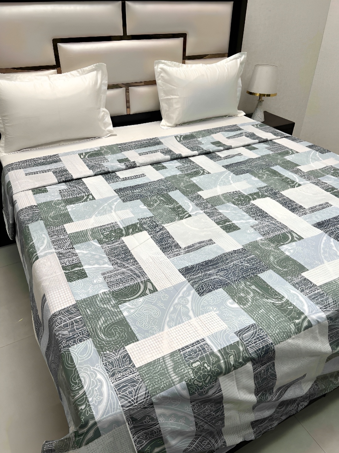 

Pure Decor Cotton Double Bed King Size Winter Duvet Cover for Comforter Quilt & Rajai, White