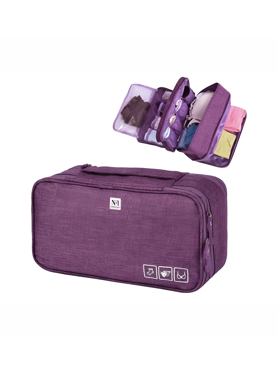 

NFI essentials Purple 3 Layer Multi-Utility Organiser